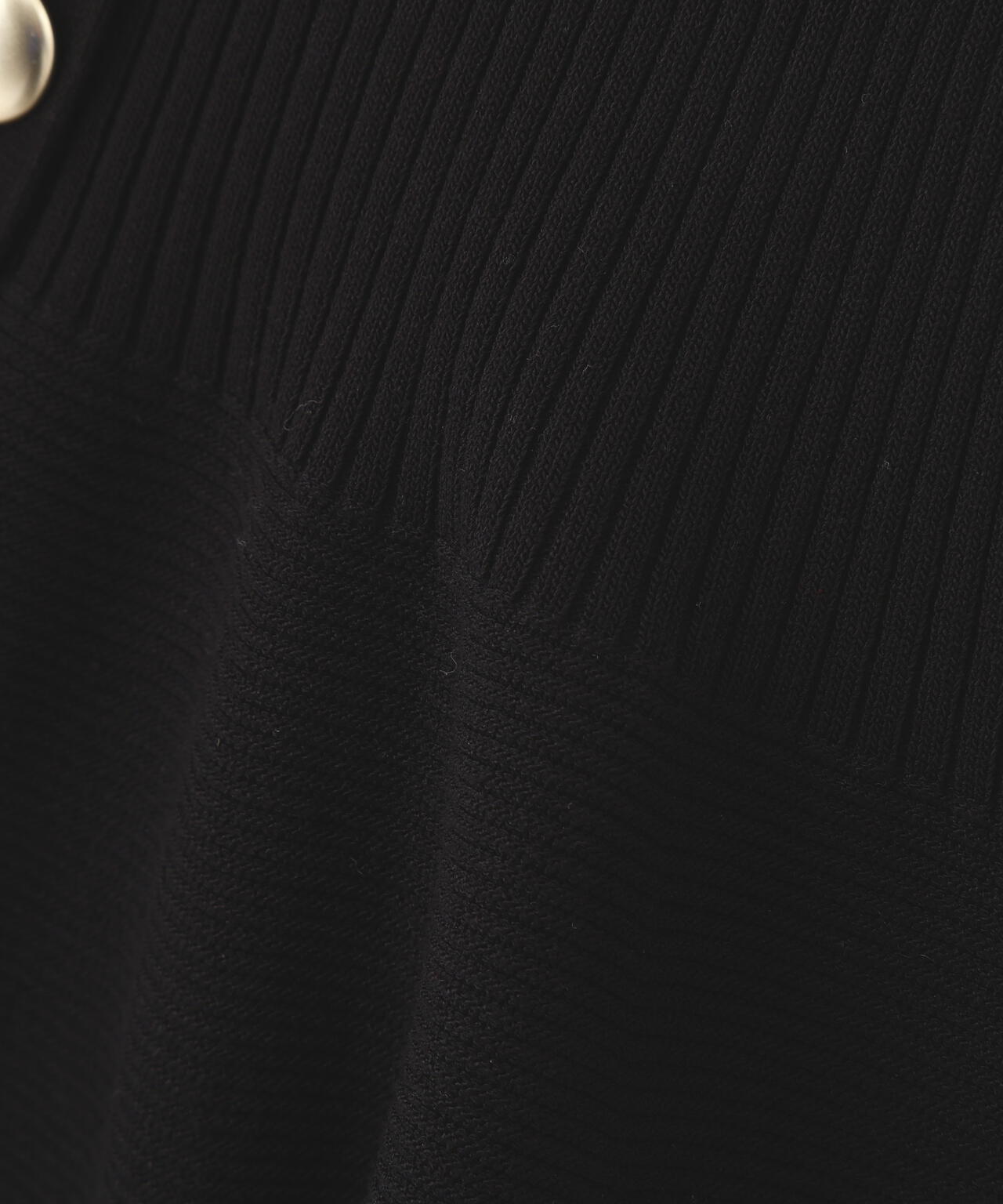 部分シアーペプラムニット【ライトグレー・ホワイト×グレー：WEB・一部店舗限定】