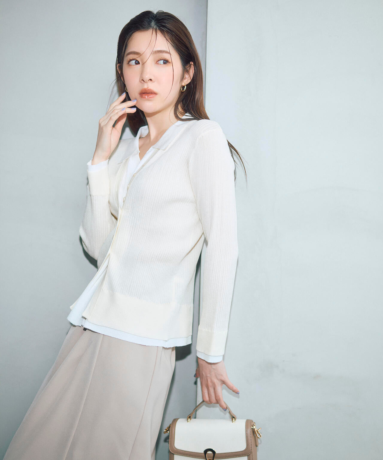 【今季完売・新品同様】21AW ADORE  ¥35.200レイヤードリブニット レイヤード風肩あきニット ｜ LIZ LISA（リズリサ）公式通販 ｜ Tokyo