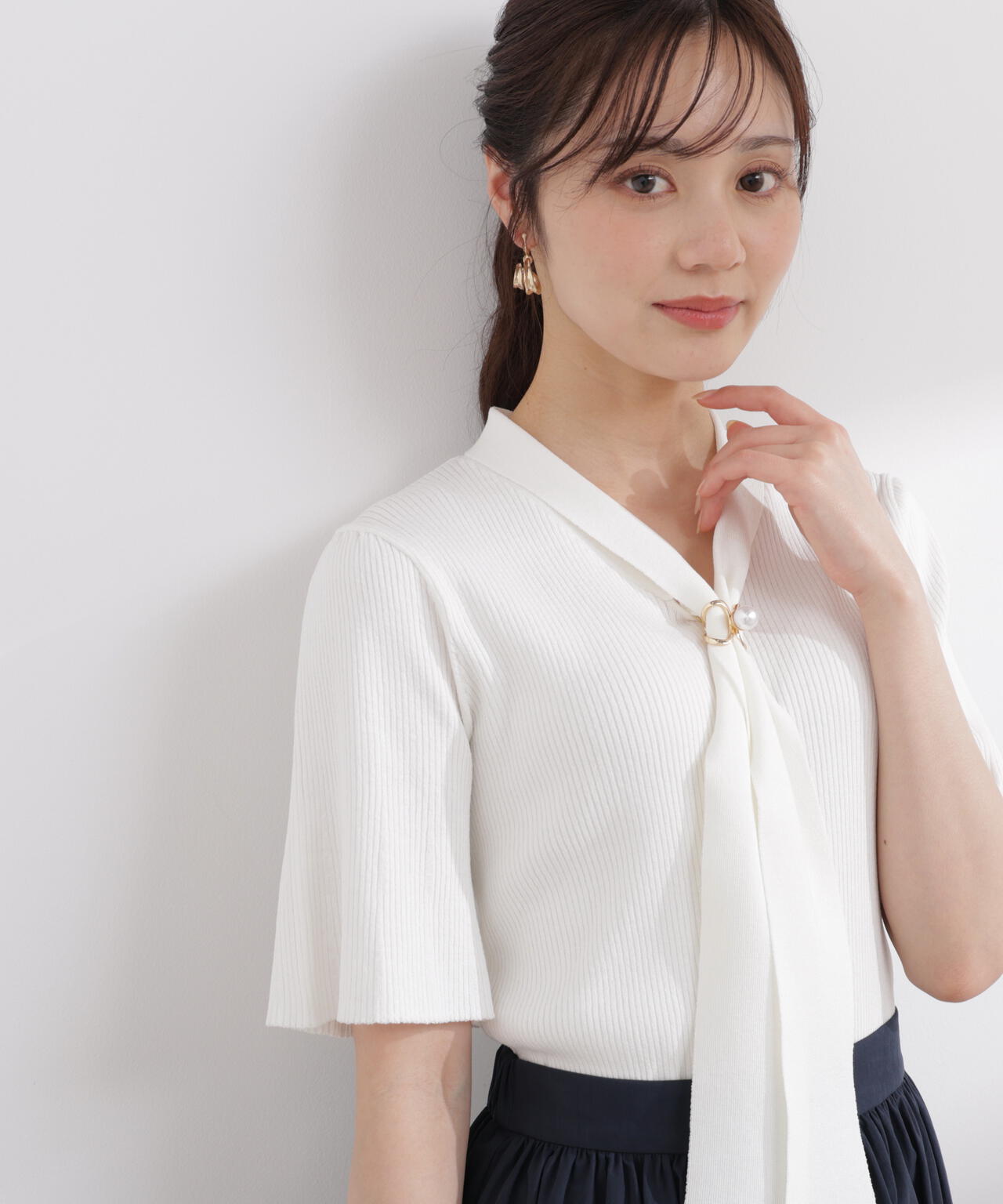 3wayタイ付きニット | PROPORTION BODY DRESSING（プロポーション