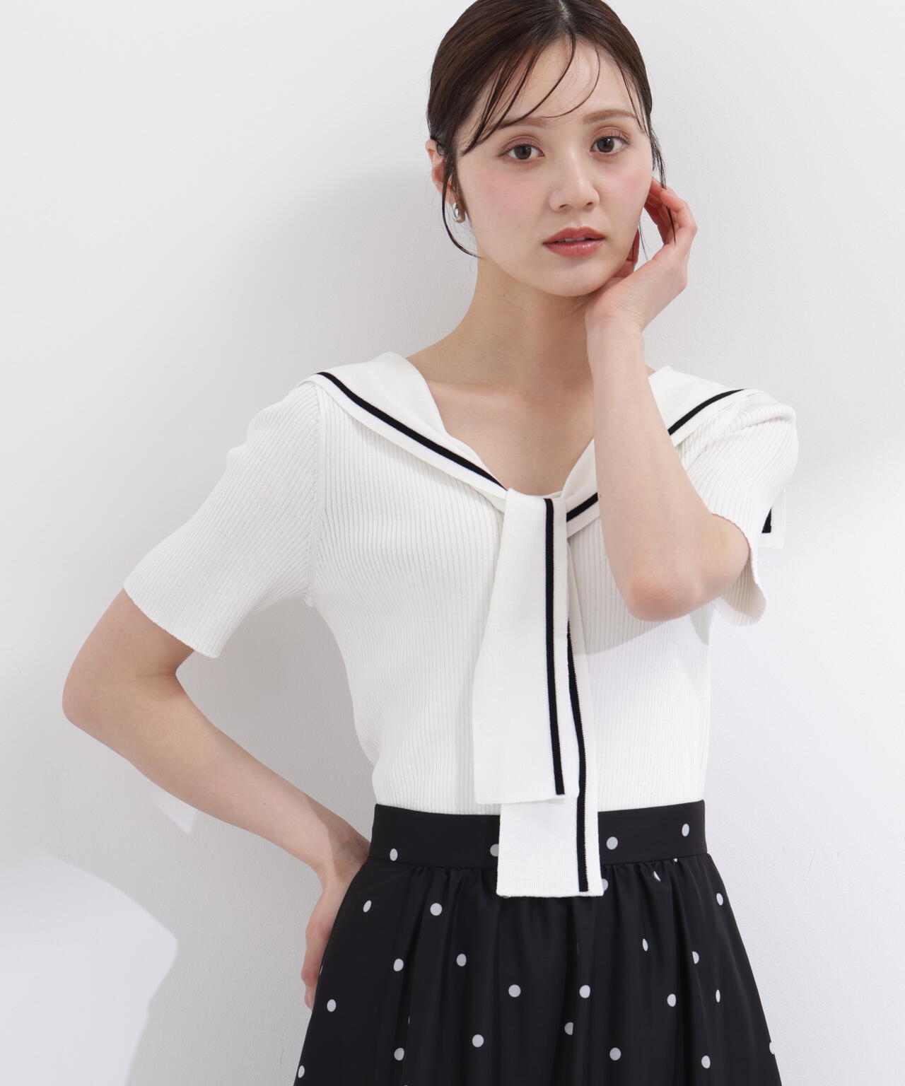 166cm B:78 W:56 H:83 S:24.5cm 着用サイズ：FR