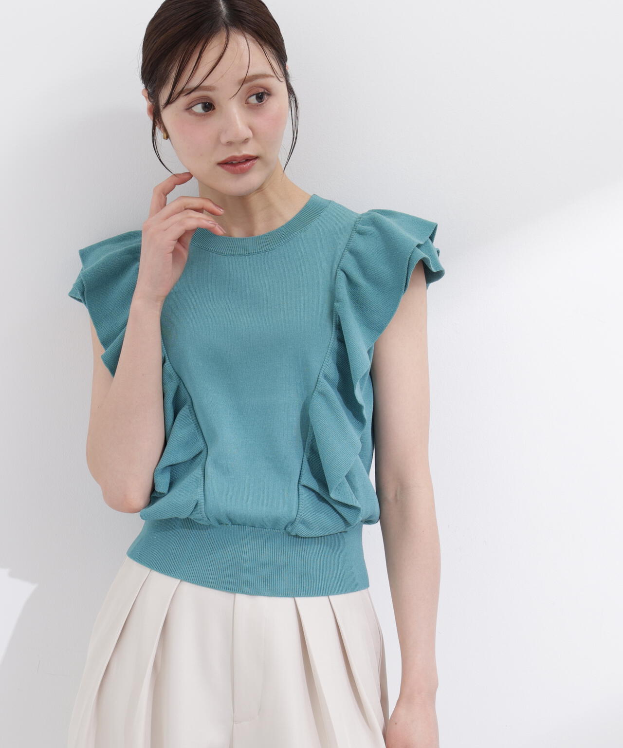 シンプルラッフルニット | PROPORTION BODY DRESSING（プロポーション