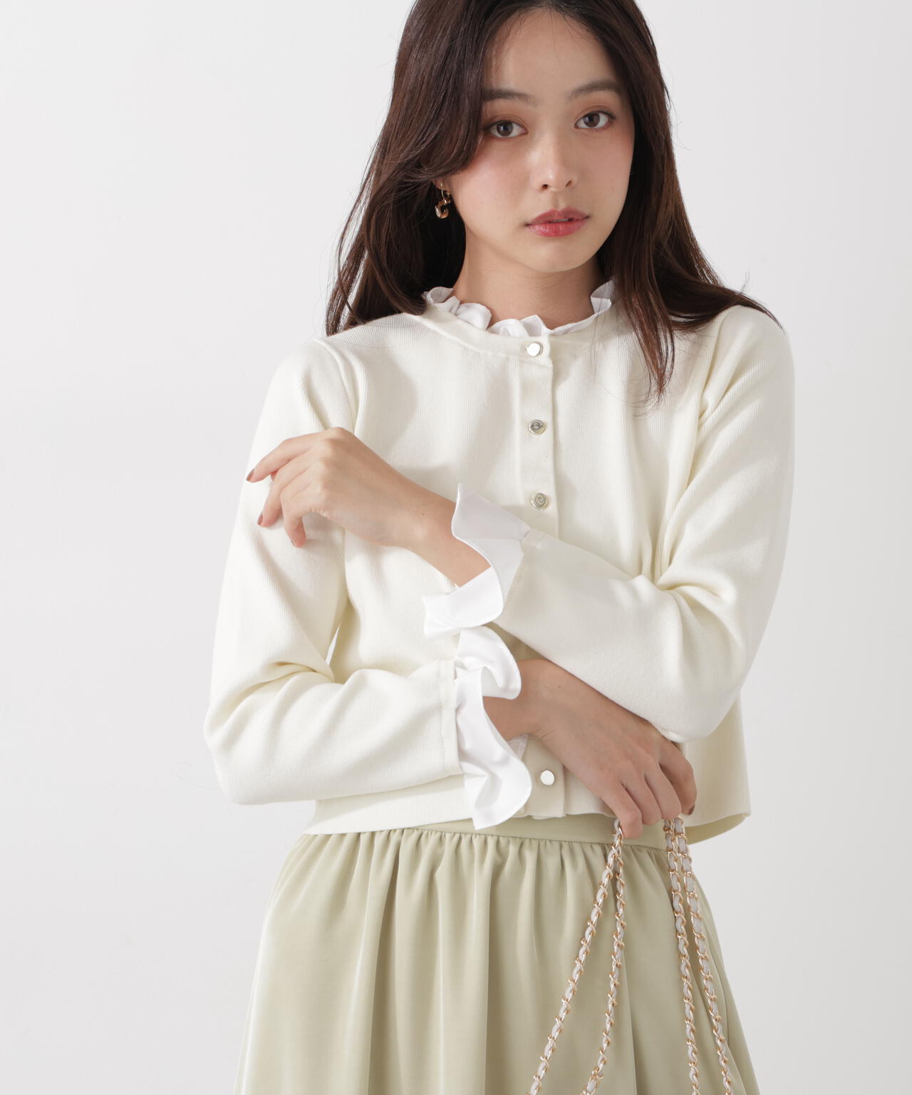 フリルショートカーディガン | PROPORTION BODY DRESSING