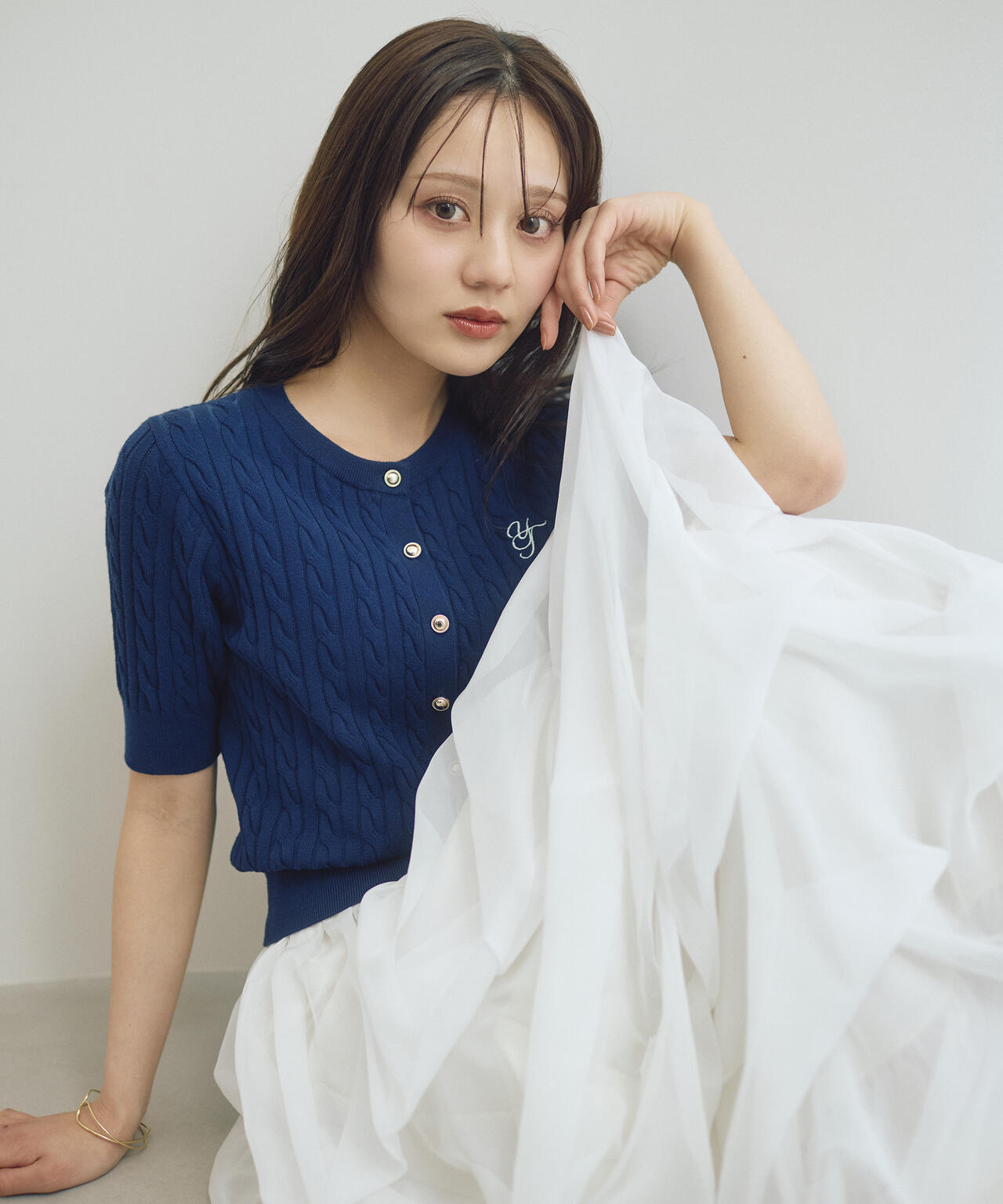 山内ともなさんコラボ＞ケーブルカーディガン | PROPORTION BODY