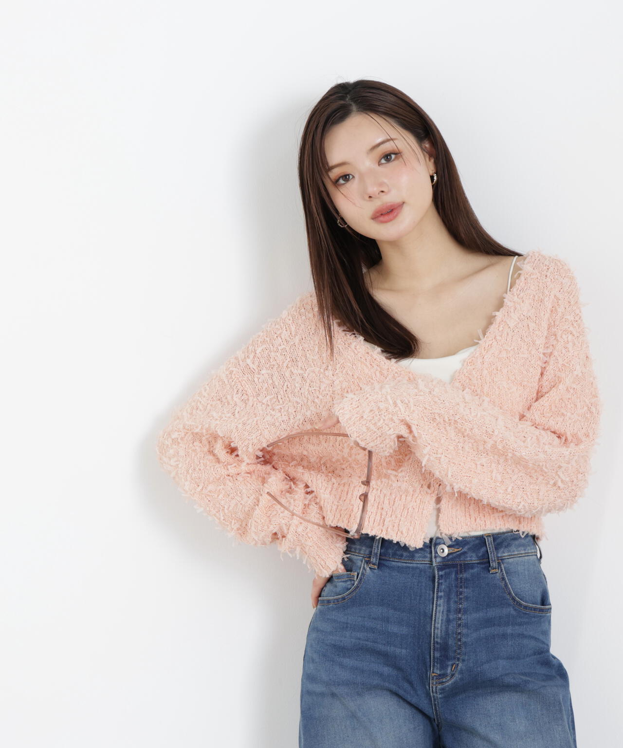 テープヤーンカーディガン【WEB・一部店舗限定】