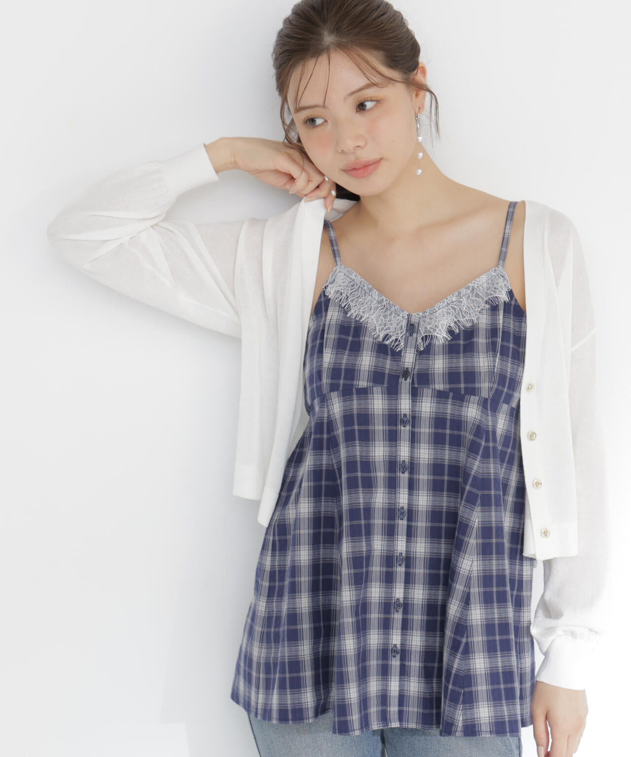 青島心さん着用＞＜UVカット＞シアーカーディガン | PROPORTION BODY