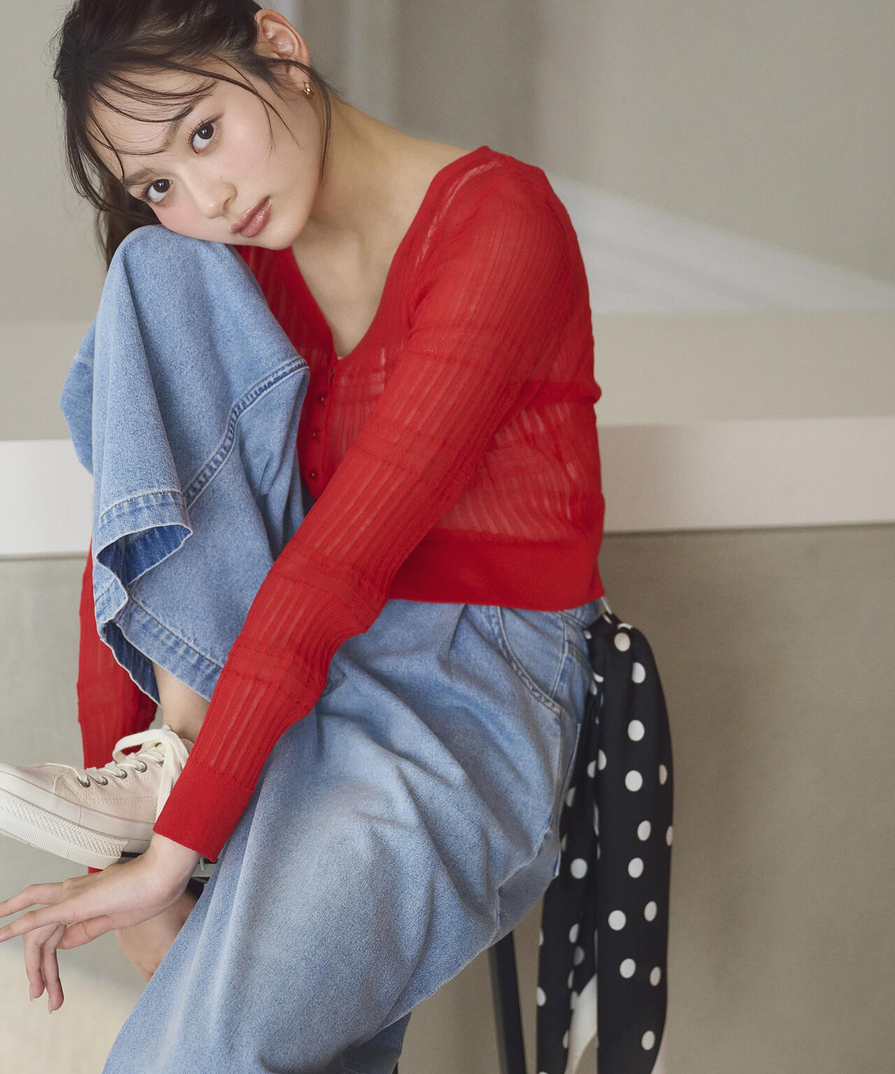 未使用 セオリー Theory 透かし編み カーディガン リネンブレンド ブルー カーディガン 透かし編み シルク ブルー 青 ショート丈 夏 大人 上品