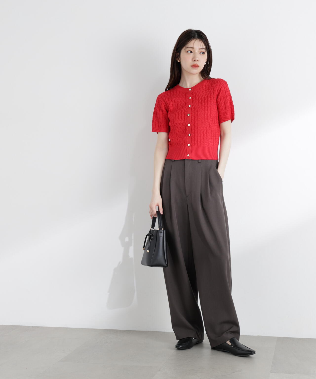 a/mie〉シルク混サマーケーブルニット | PROPORTION BODY DRESSING