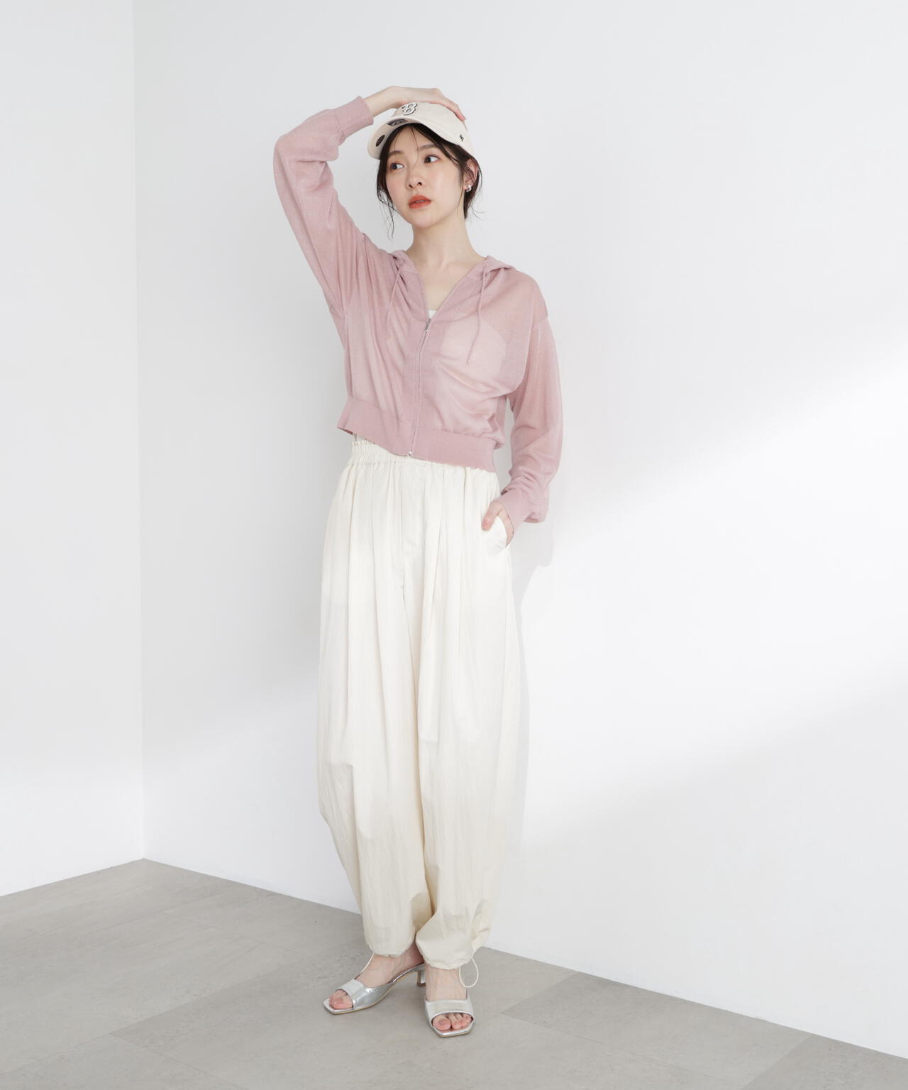 PROPORTION BODY DRESSING - プロポーションボディドレッシング　ニットパーカー a/mie〉シアーニットパーカー | PROPORTION BODY DRESSING