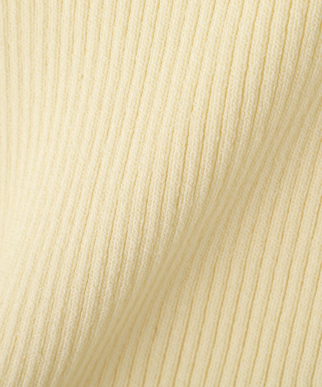 〈a/mie〉シアーペプラムリブニット