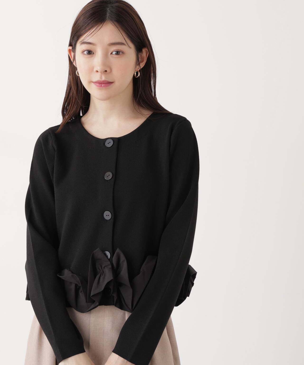 a/mie〉ホイップペプラムニット | PROPORTION BODY DRESSING
