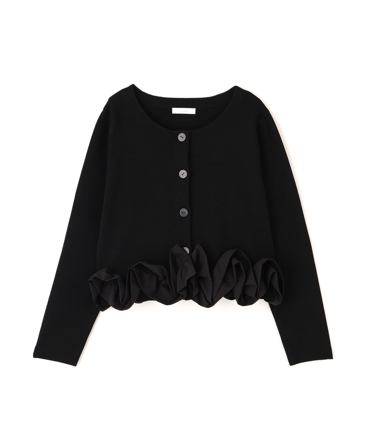 〈a/mie〉ホイップペプラムニット