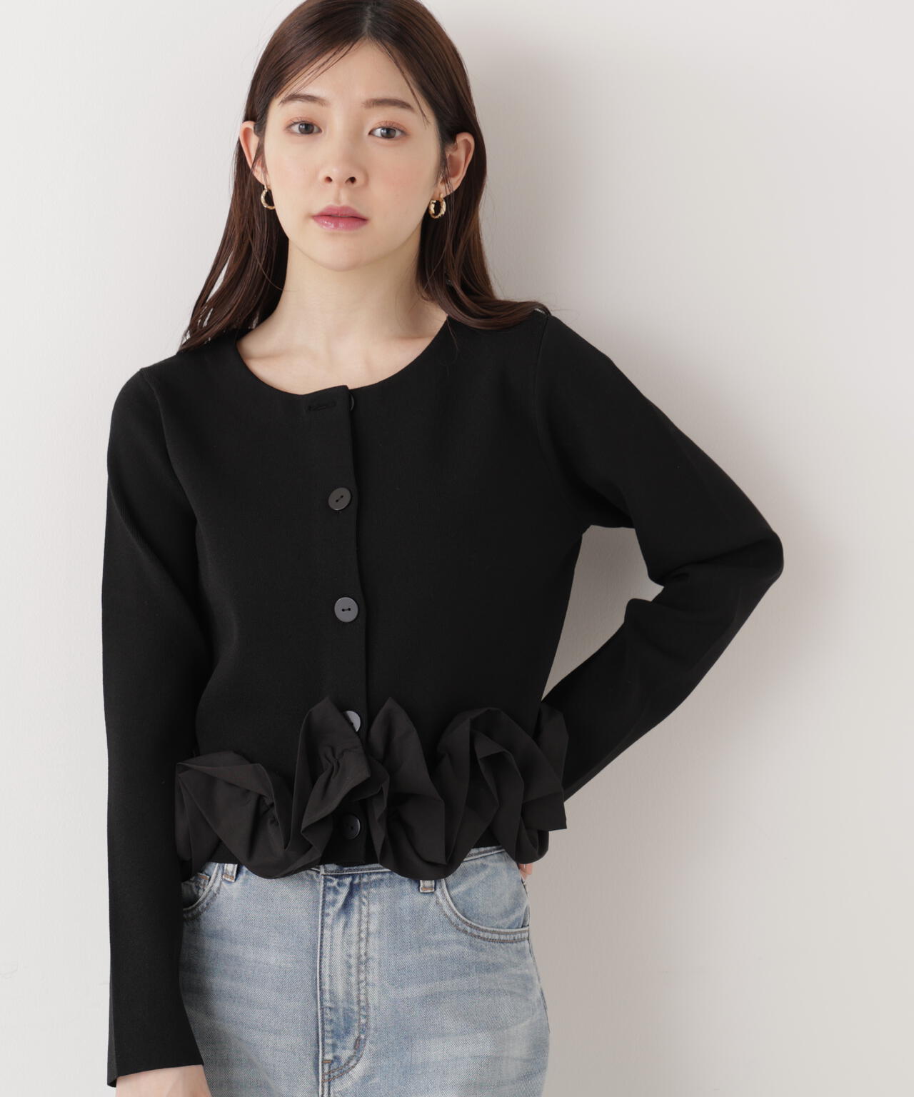 a/mie〉ホイップペプラムニット | PROPORTION BODY DRESSING