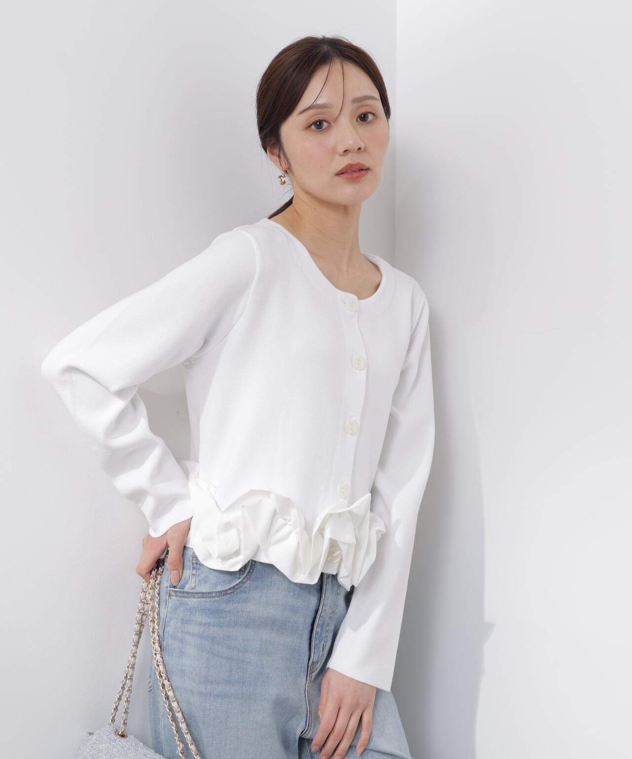 a/mie〉ホイップペプラムニット | PROPORTION BODY DRESSING