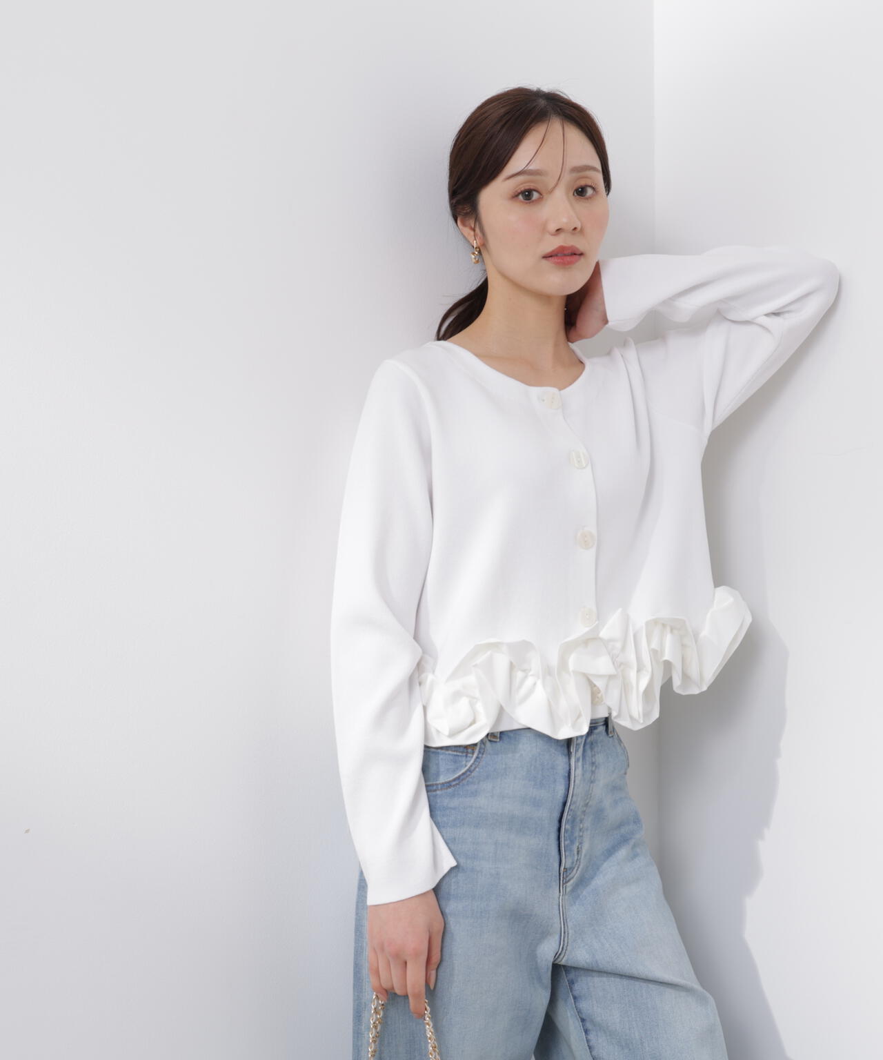 a/mie〉ホイップペプラムニット | PROPORTION BODY DRESSING