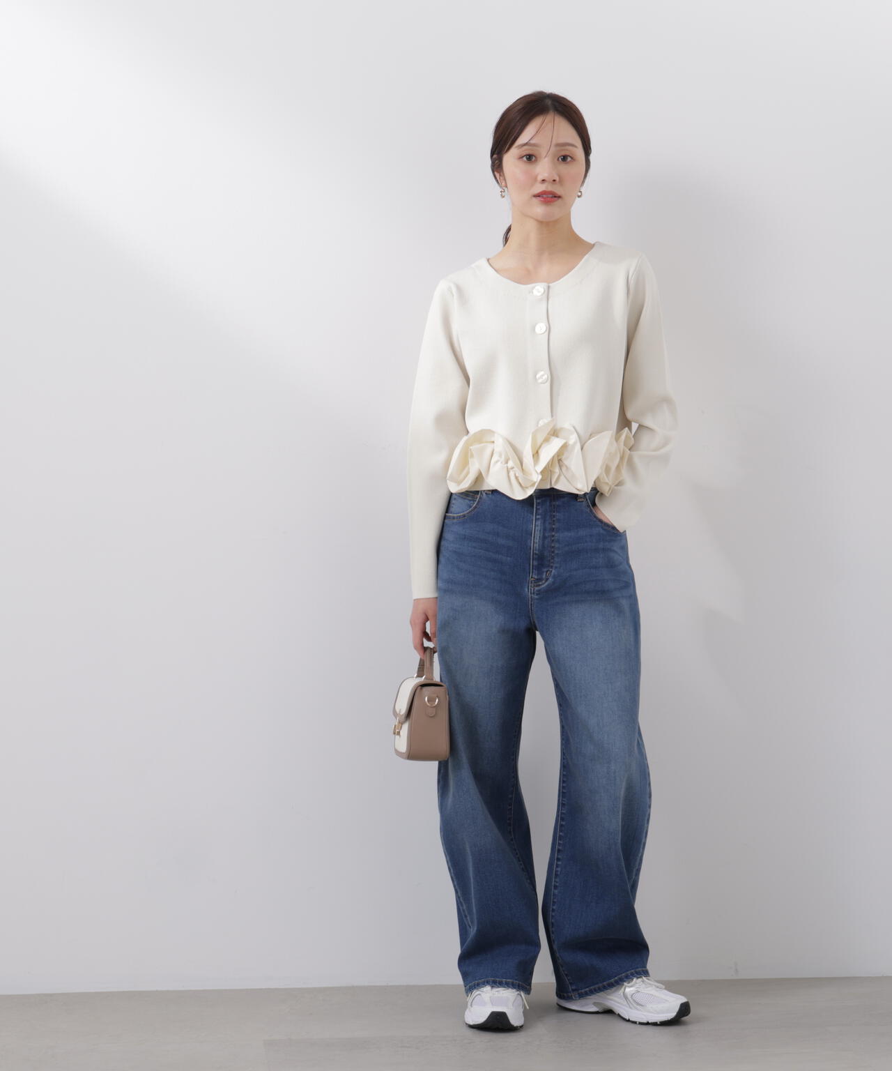 値下げ！chestyペプラムニット Chesty（チェスティ） ニット セーター ペプラムアンサンブルニット
