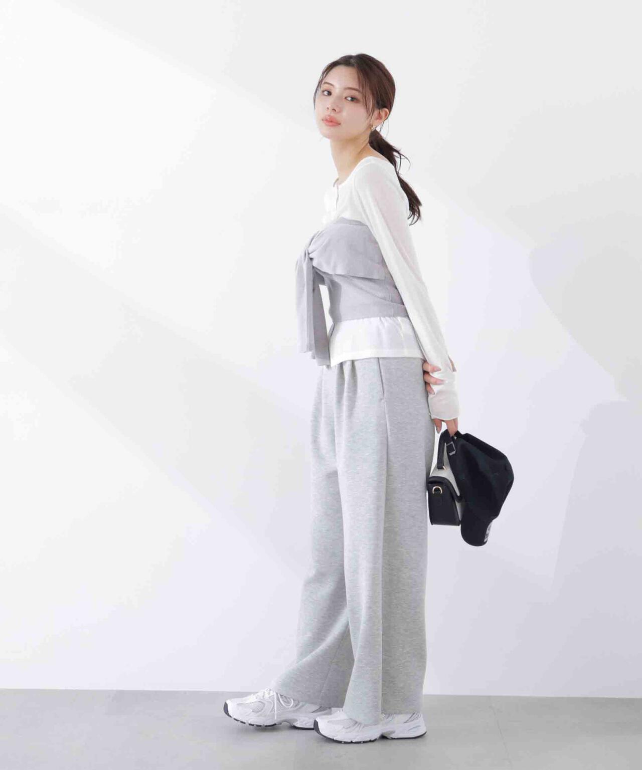 〈a/mie〉リボンニットビスチェ