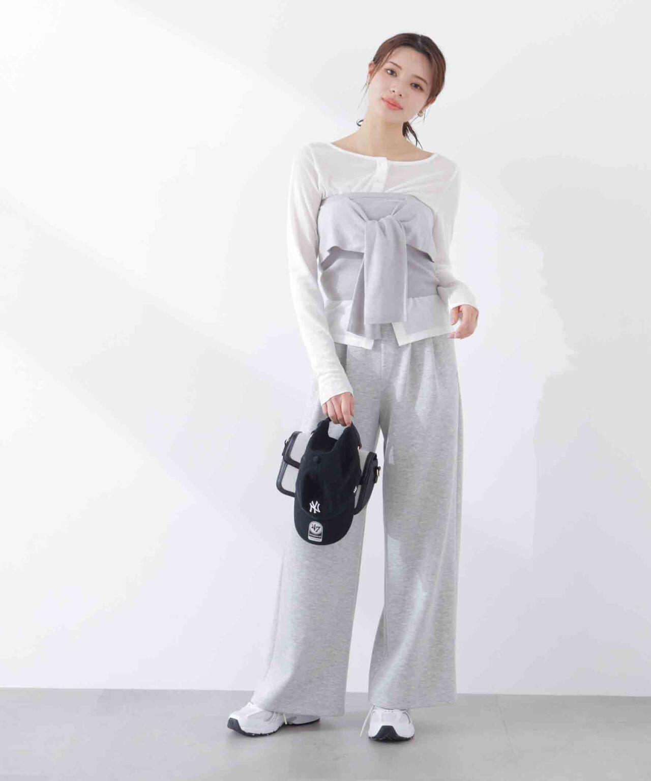 〈a/mie〉リボンニットビスチェ