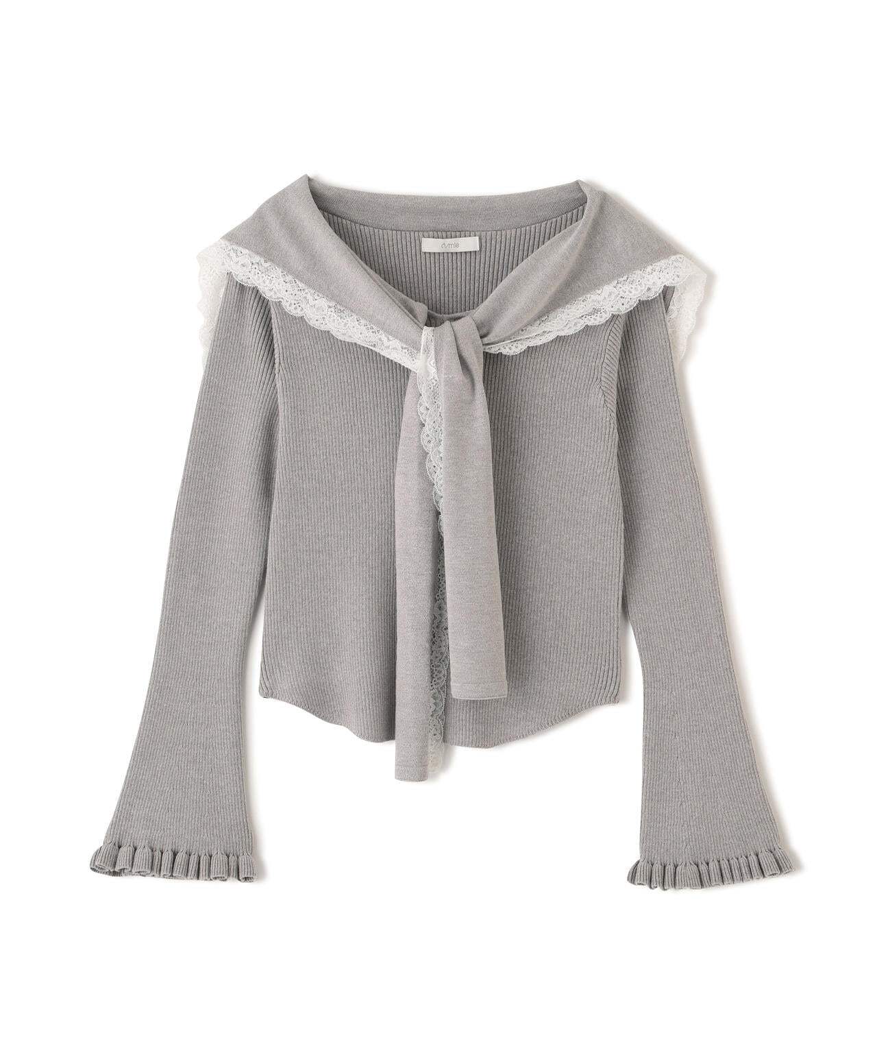 ＜新津のんさんコラボ＞〈a/mie〉セーラーニット