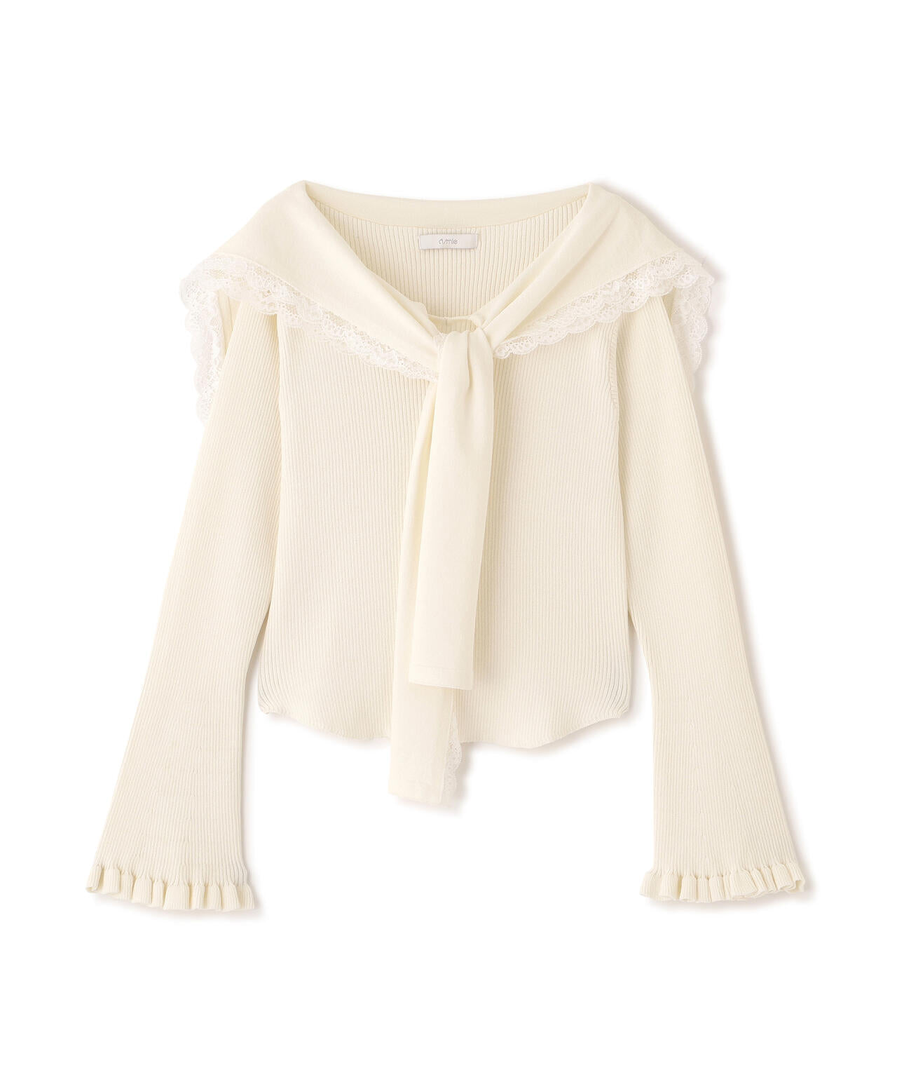 ＜新津のんさんコラボ＞〈a/mie〉セーラーニット