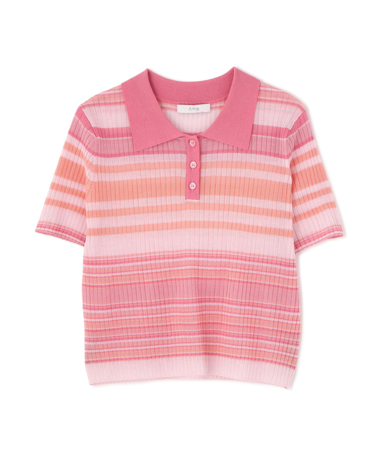a/mie〉ソフトシアーポロ衿ニットトップス | PROPORTION BODY DRESSING