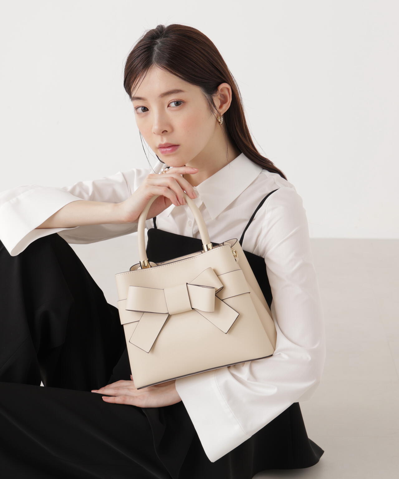 ☆新品タグ付☆ プロポーションボディドレッシング フロントリボンバッグ フロントリボンバッグ | PROPORTION BODY DRESSING（プロポーション