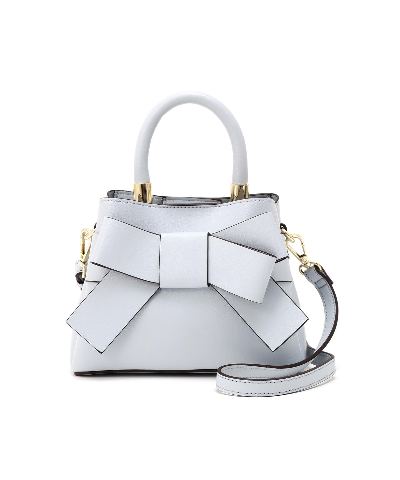 フロントリボンバッグミニ【ブラック・アイボリー：official site・ZOZOTOWN・一部店舗限定】