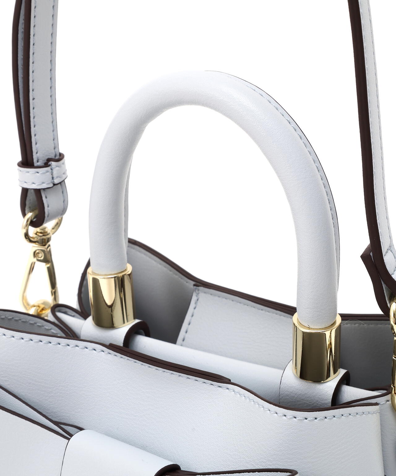 フロントリボンバッグミニ【ブラック・アイボリー：official site・ZOZOTOWN・一部店舗限定】