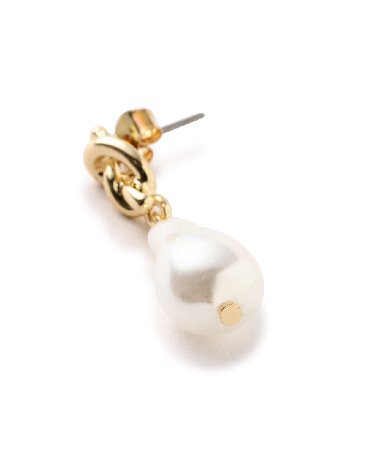 【6/5～6/7 オンライン限定2buy10%OFF対象】ノットパールピアス