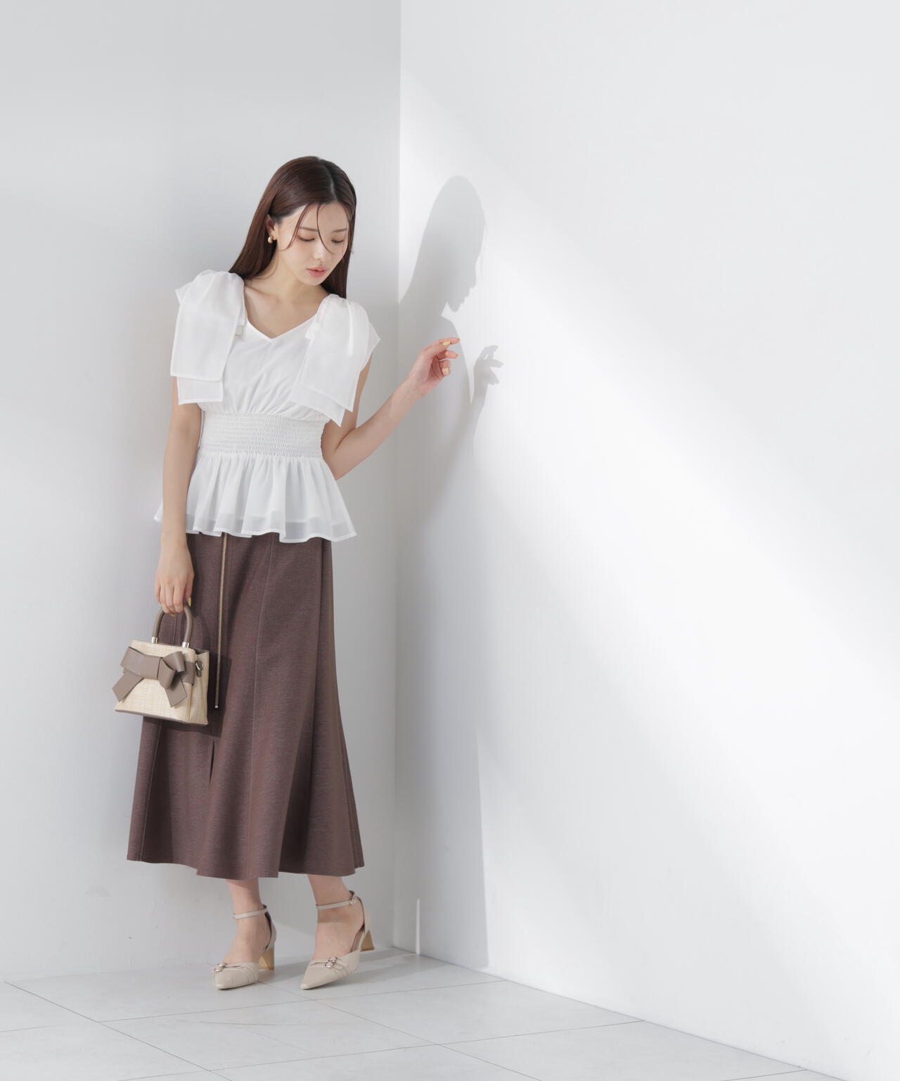 ショルダーリボンペプラムブラウス | PROPORTION BODY DRESSING