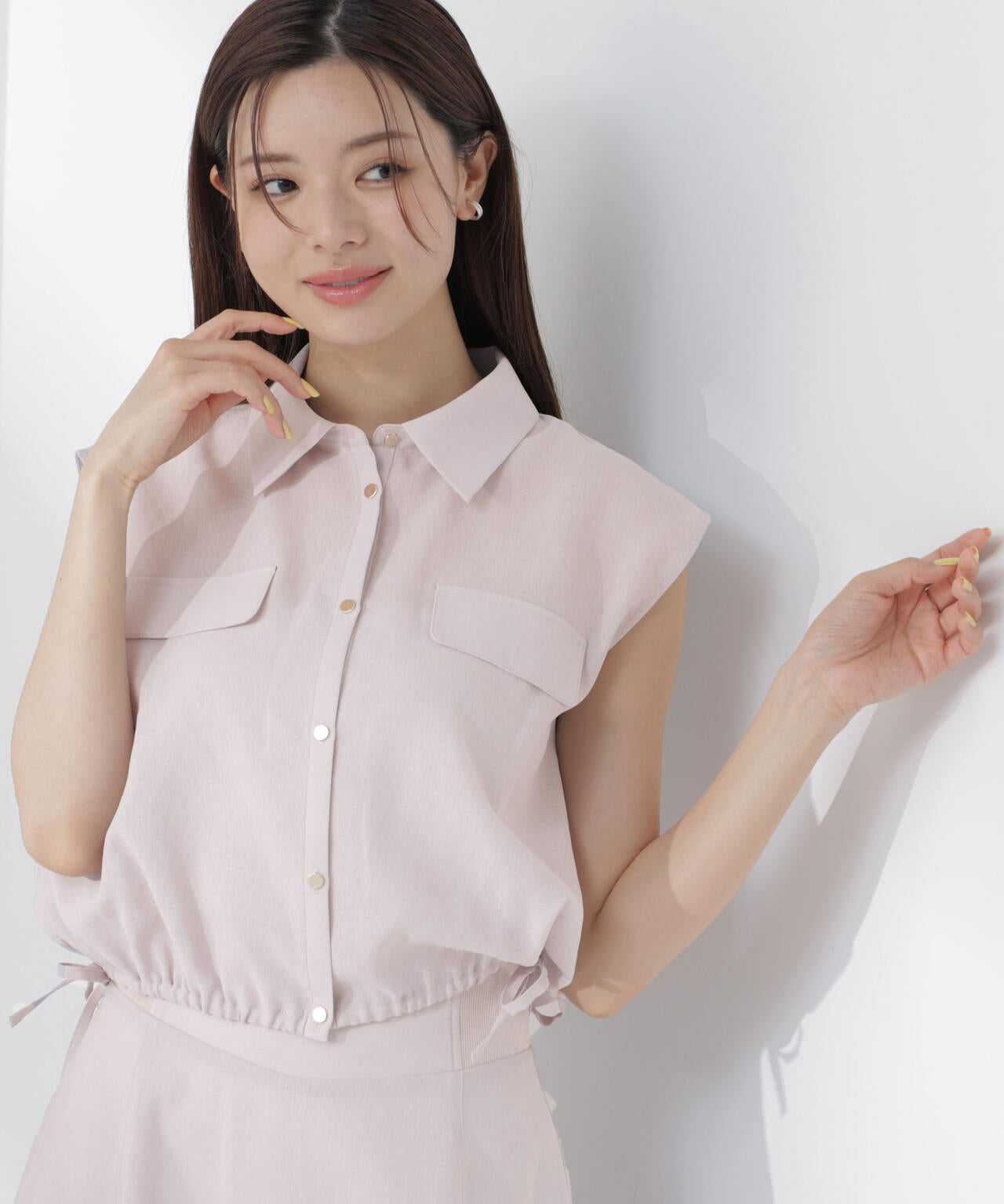 フレンチスリーブ短丈シャツ | PROPORTION BODY DRESSING
