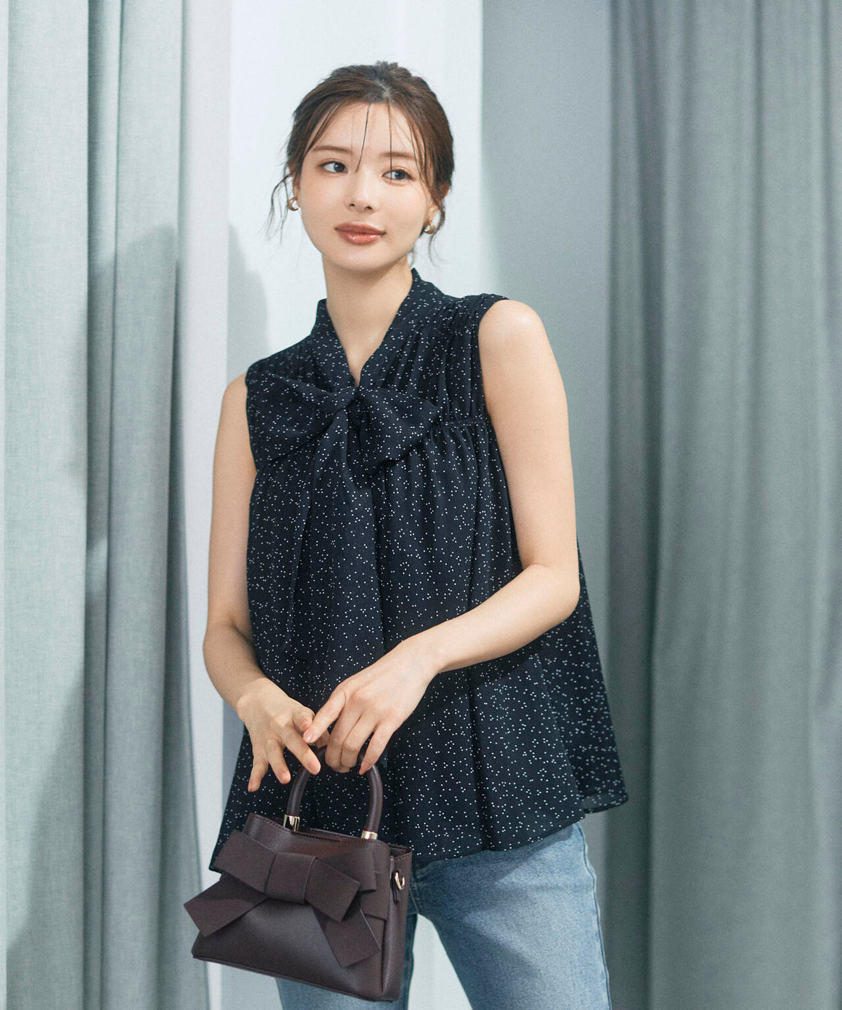 ボウタイシャーリングブラウス | PROPORTION BODY DRESSING 