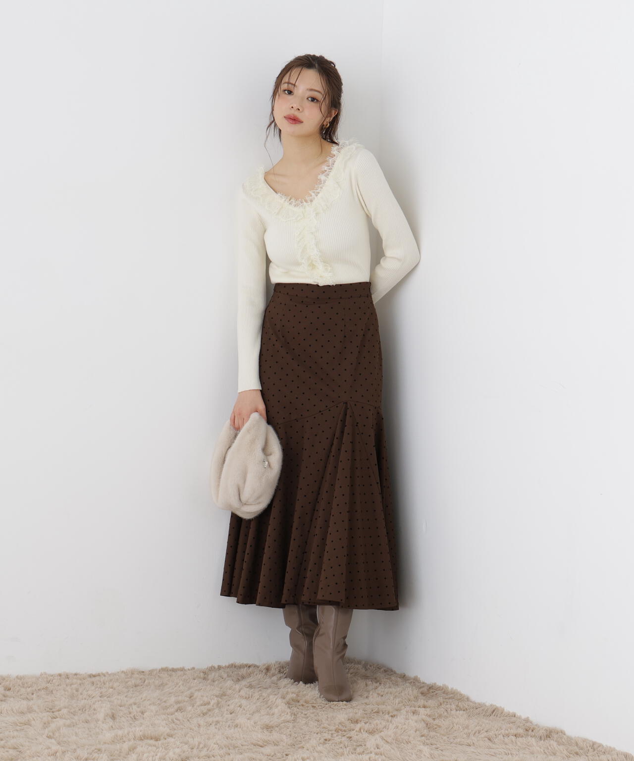 マチ付きマーメイドスカート | PROPORTION BODY DRESSING