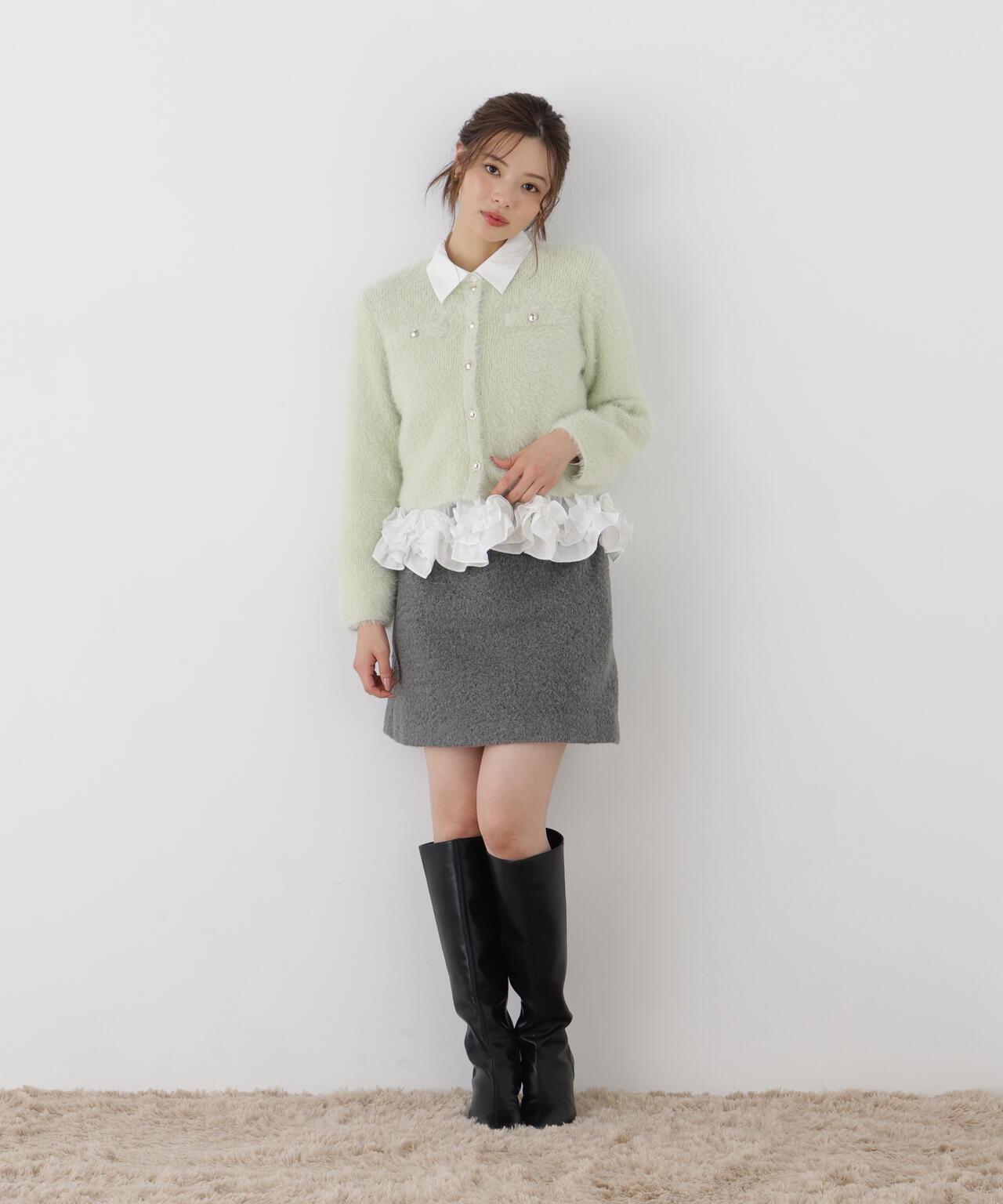 台形ミニスカート | PROPORTION BODY DRESSING（プロポーションボディ