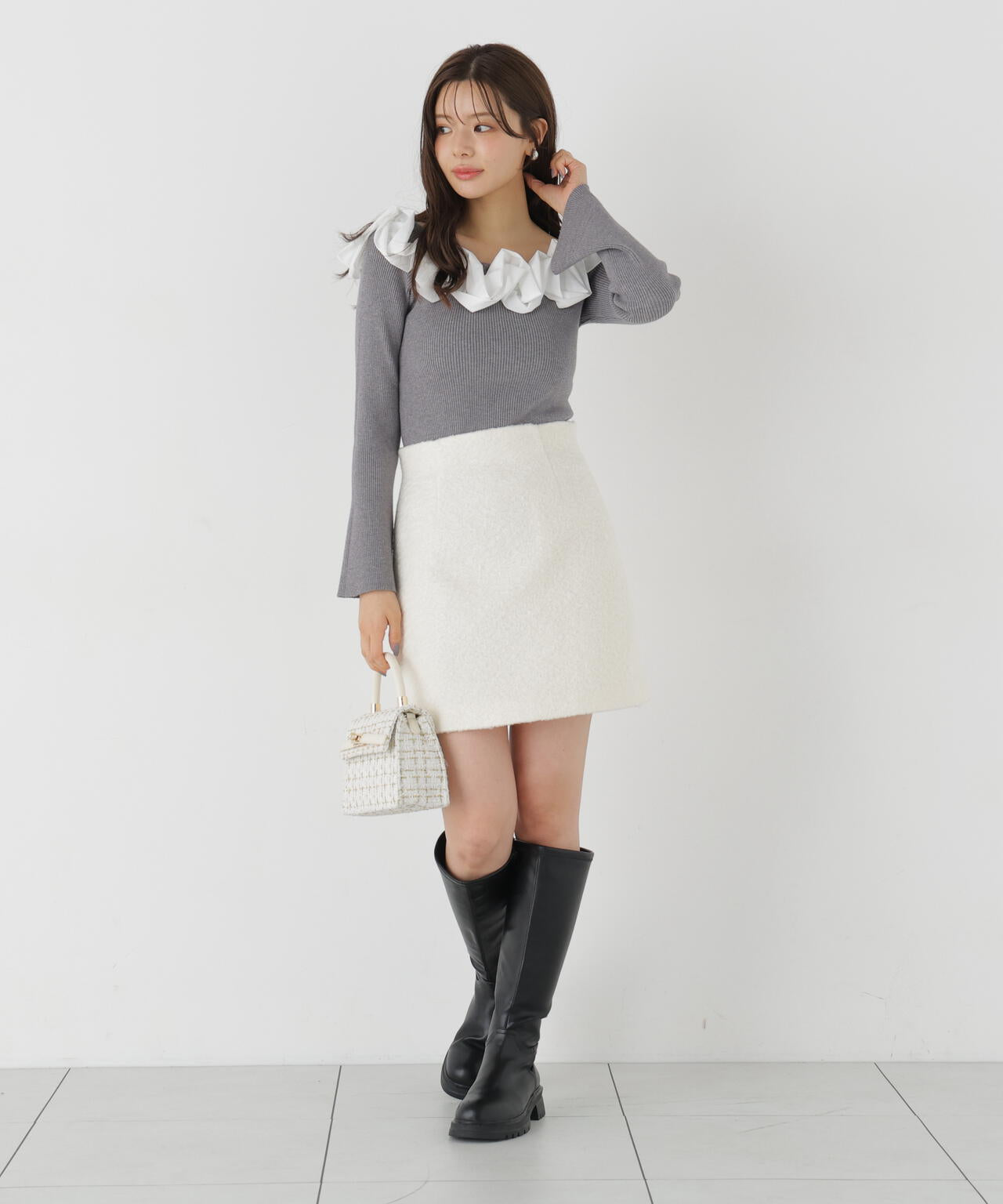 台形ミニスカート | PROPORTION BODY DRESSING（プロポーションボディ