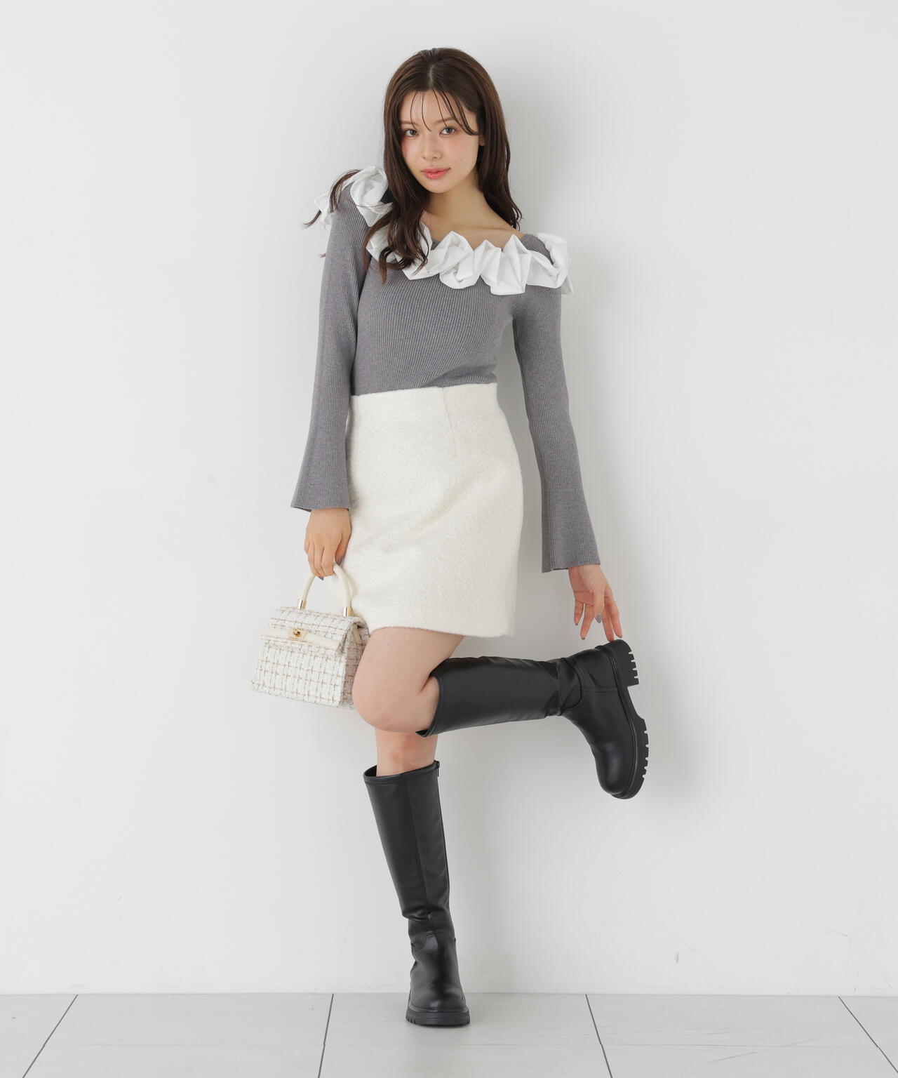 台形ミニスカート | PROPORTION BODY DRESSING（プロポーションボディ