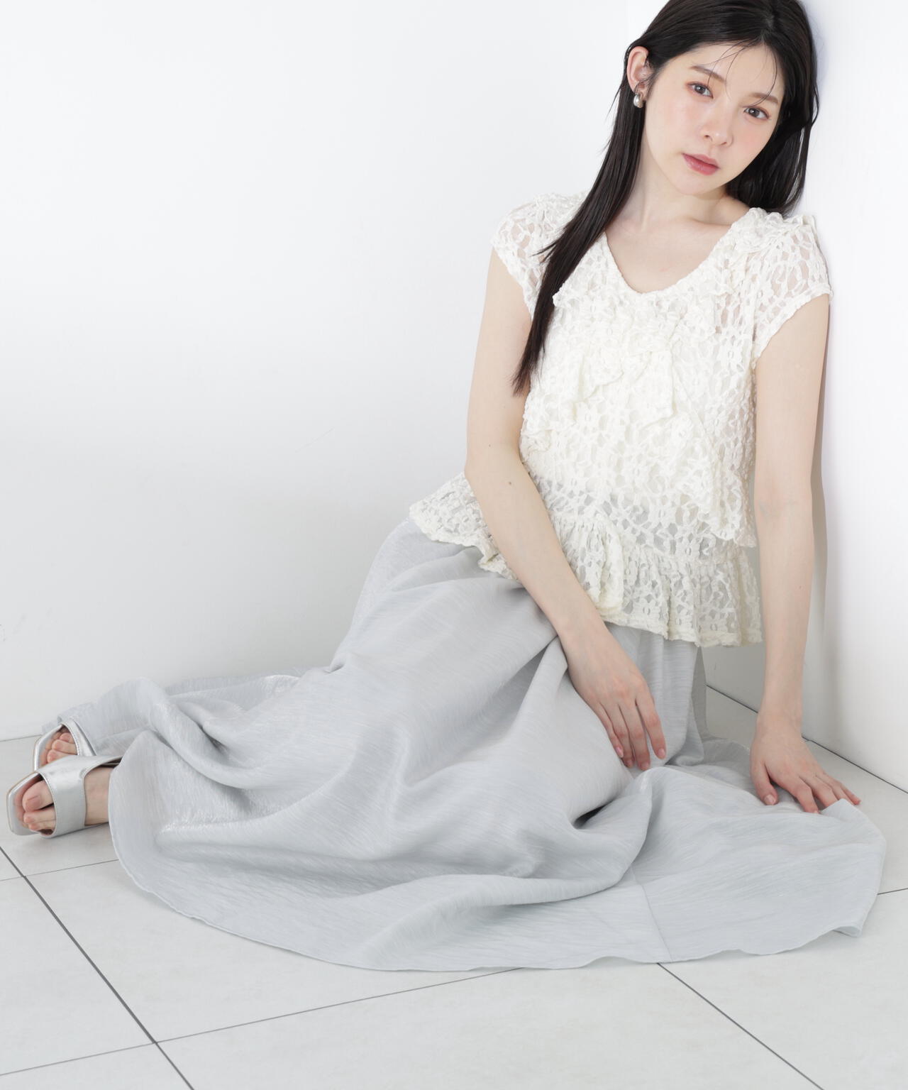 おまとめ【6Y】キャロラインボスマンズ/シャイニートップス＋ホワイトスカート 6/12 10:00～6/15 Special Coupon 対象商品】＜青島心さん着用