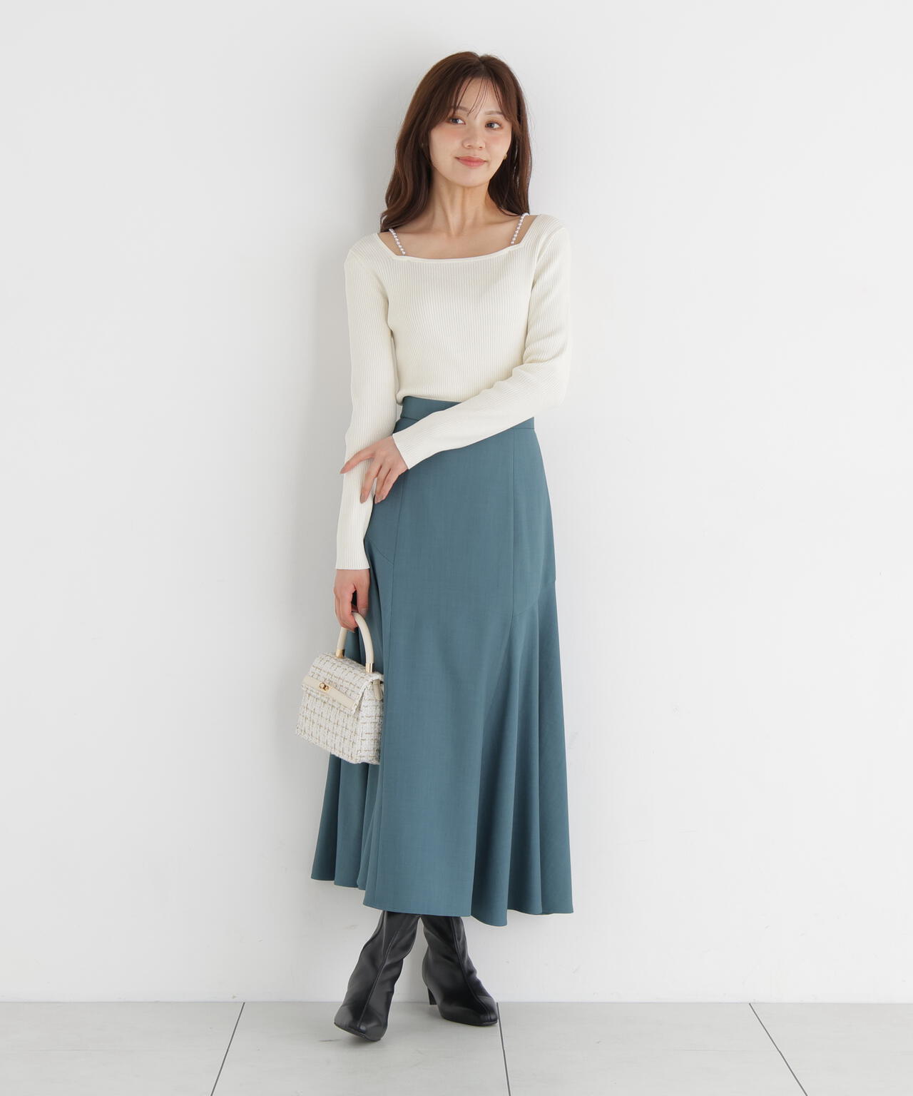 アシメ切替スカート | PROPORTION BODY DRESSING（プロポーション