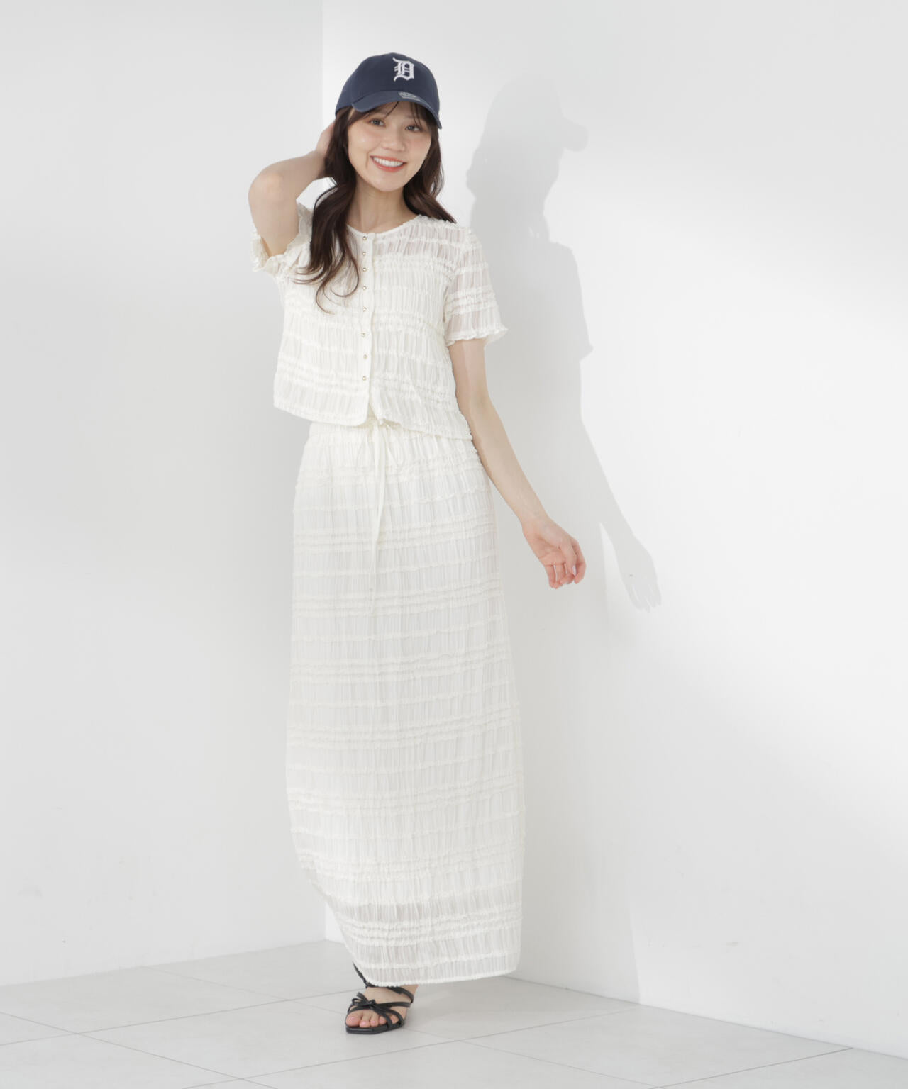 a/mie＞フリルシャーリングスカート | PROPORTION BODY DRESSING