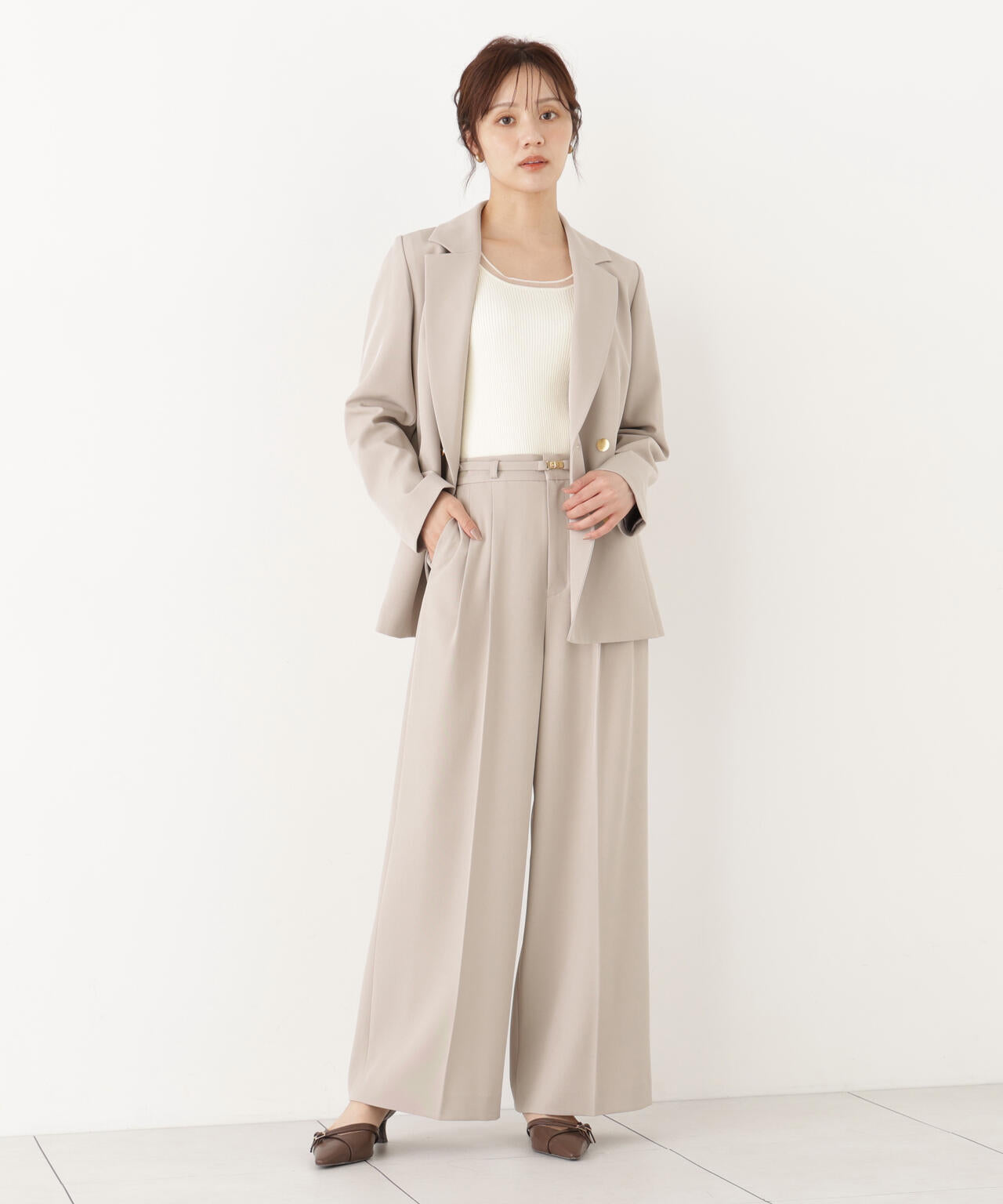 Wブレストワイドパンツ | PROPORTION BODY DRESSING（プロポーション