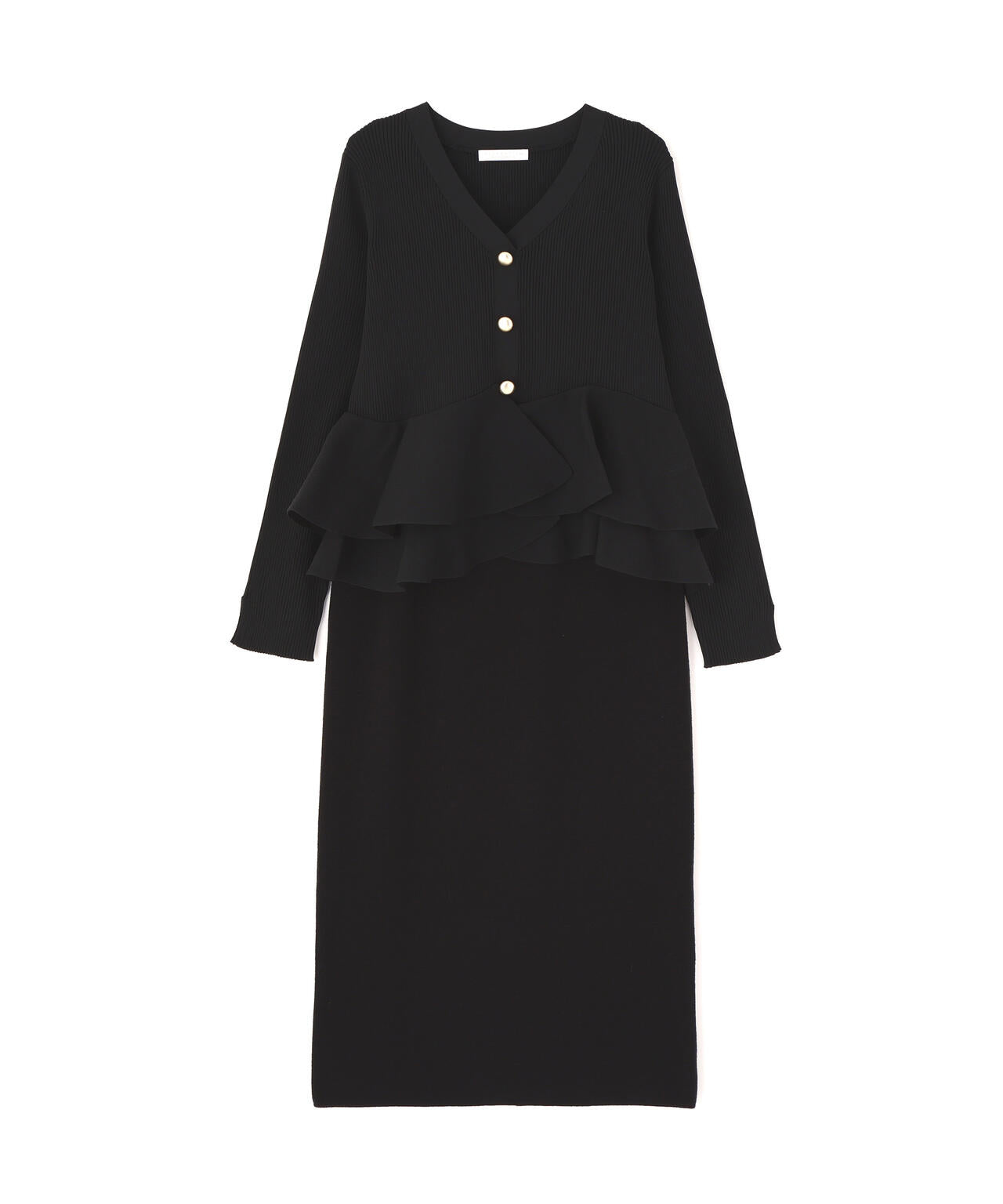 変形ペプラムニットセットアップ | PROPORTION BODY DRESSING