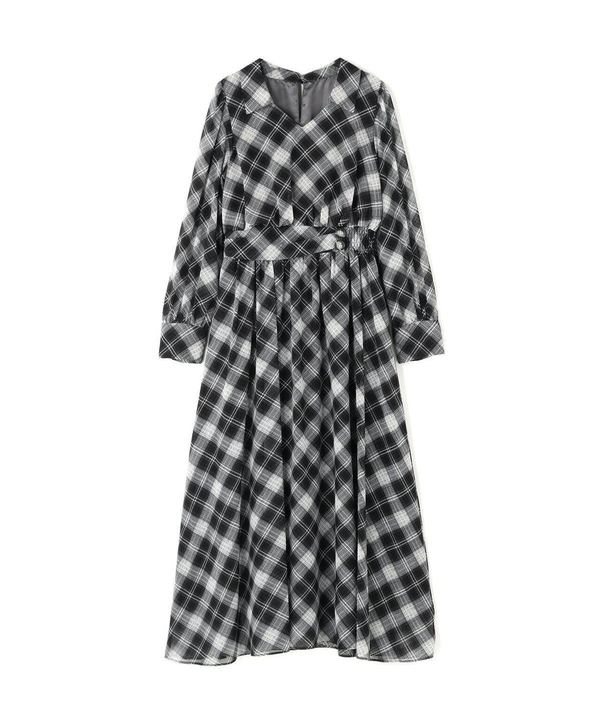 オータムチェックワンピース