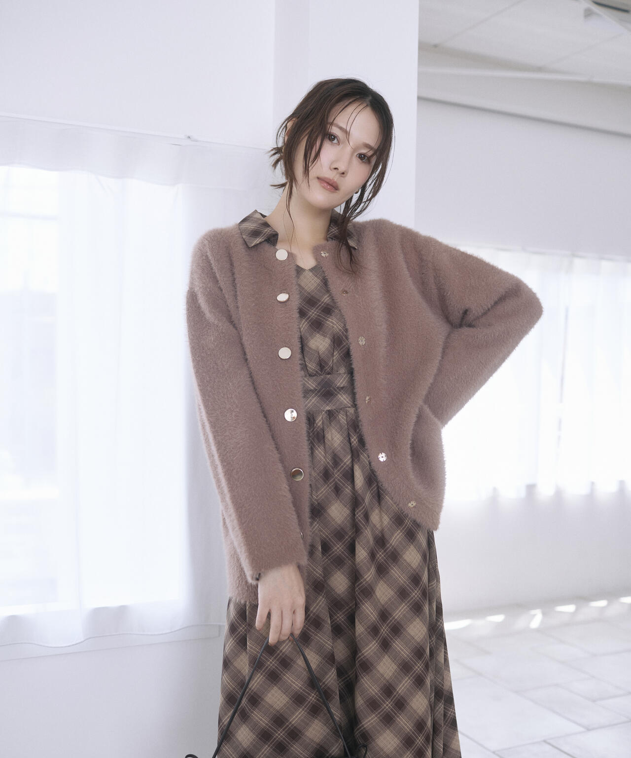 オータムチェックワンピース | PROPORTION BODY DRESSING