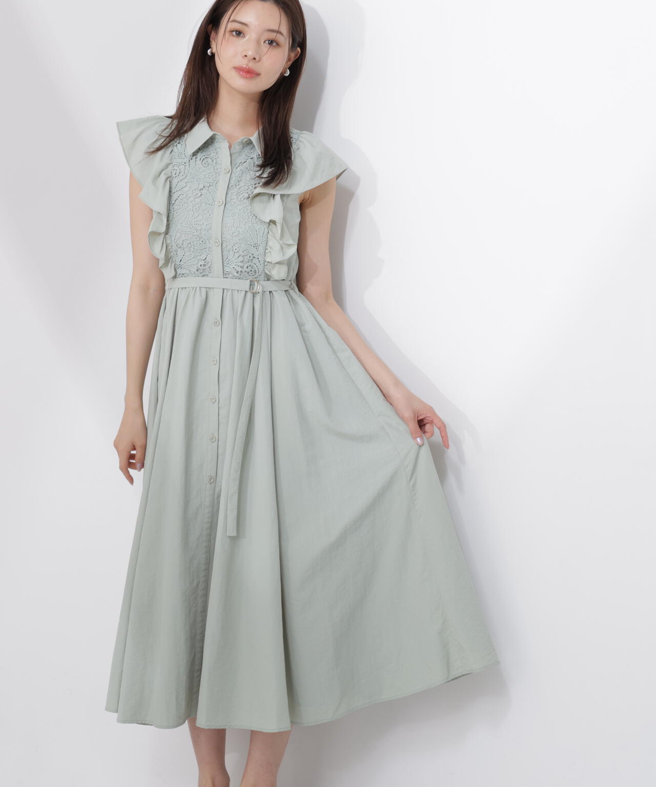 フロントレースシャツワンピース | PROPORTION BODY DRESSING