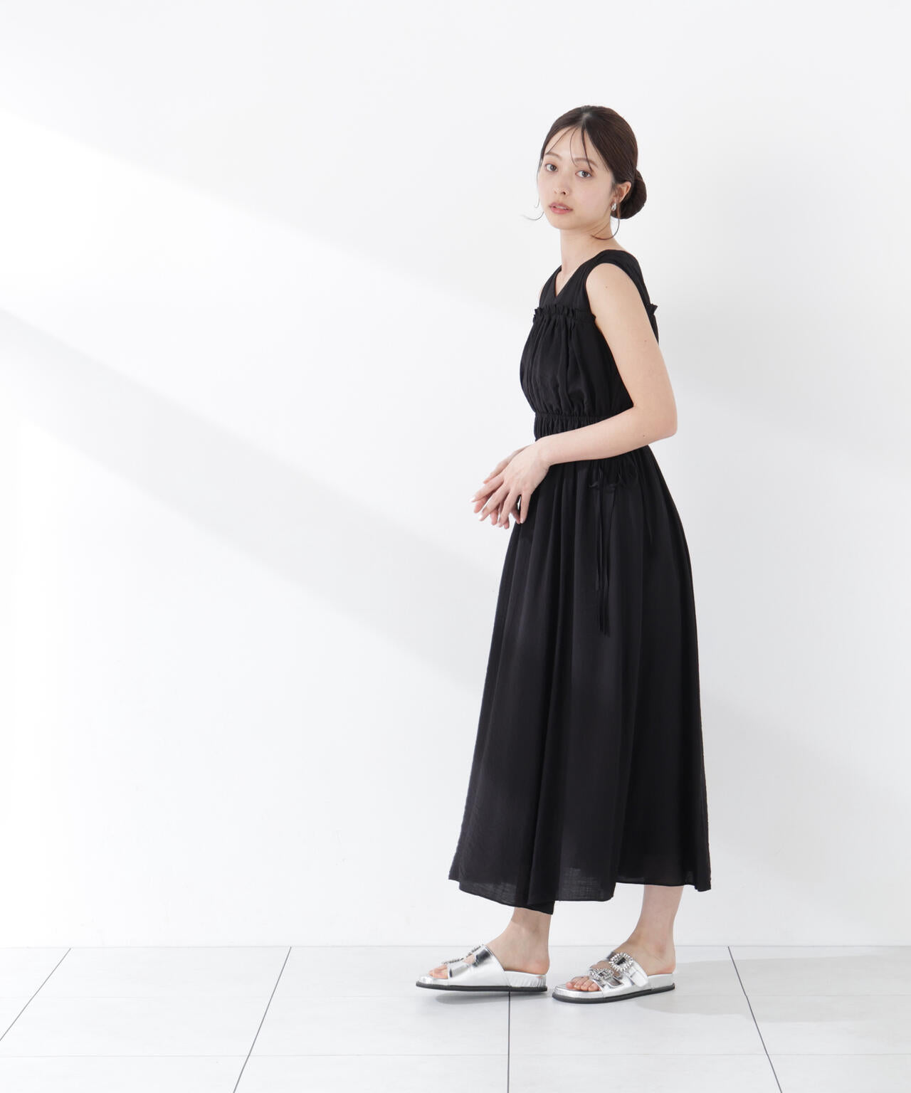 ウエストリボンギャザーワンピース | PROPORTION BODY DRESSING