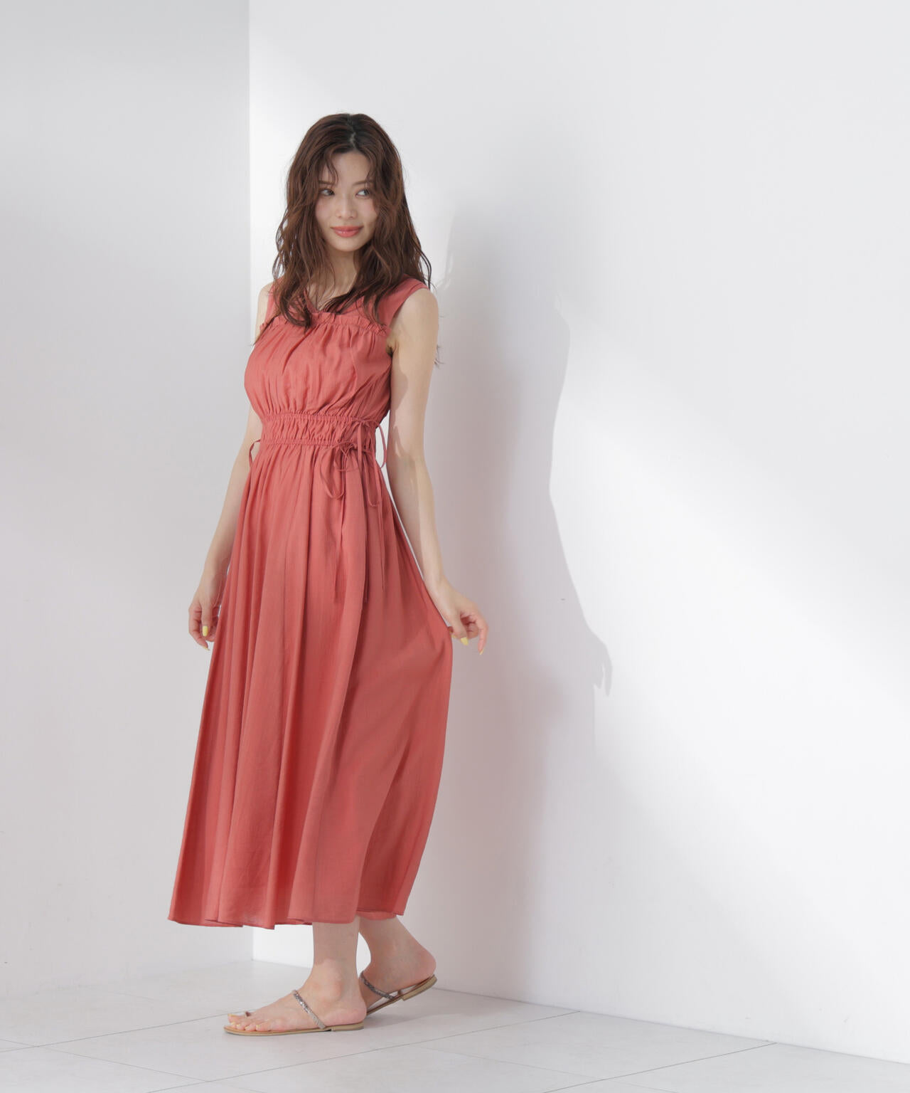 ウエストリボンギャザーワンピース | PROPORTION BODY DRESSING