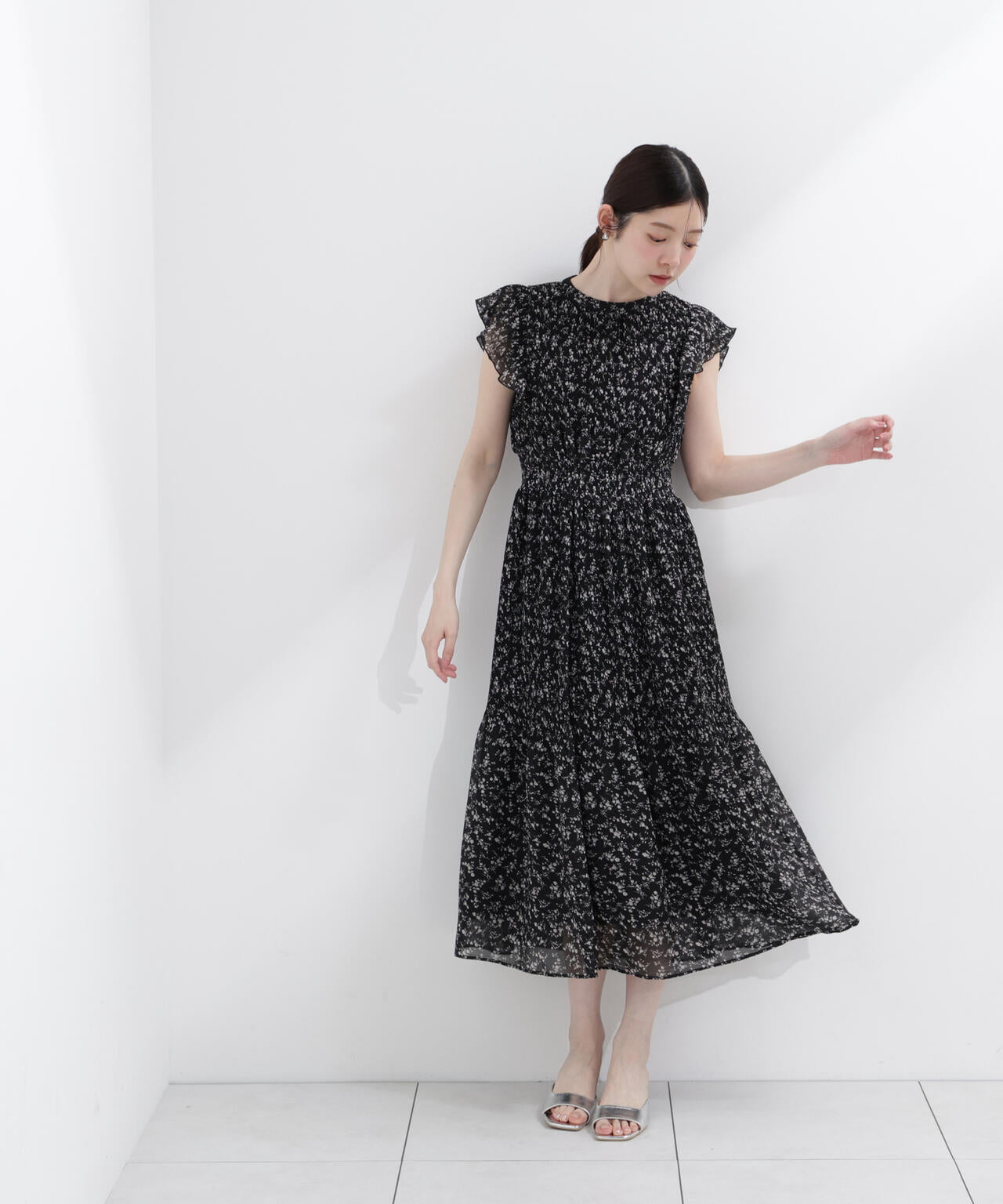 小花楊柳ロングワンピース | PROPORTION BODY DRESSING