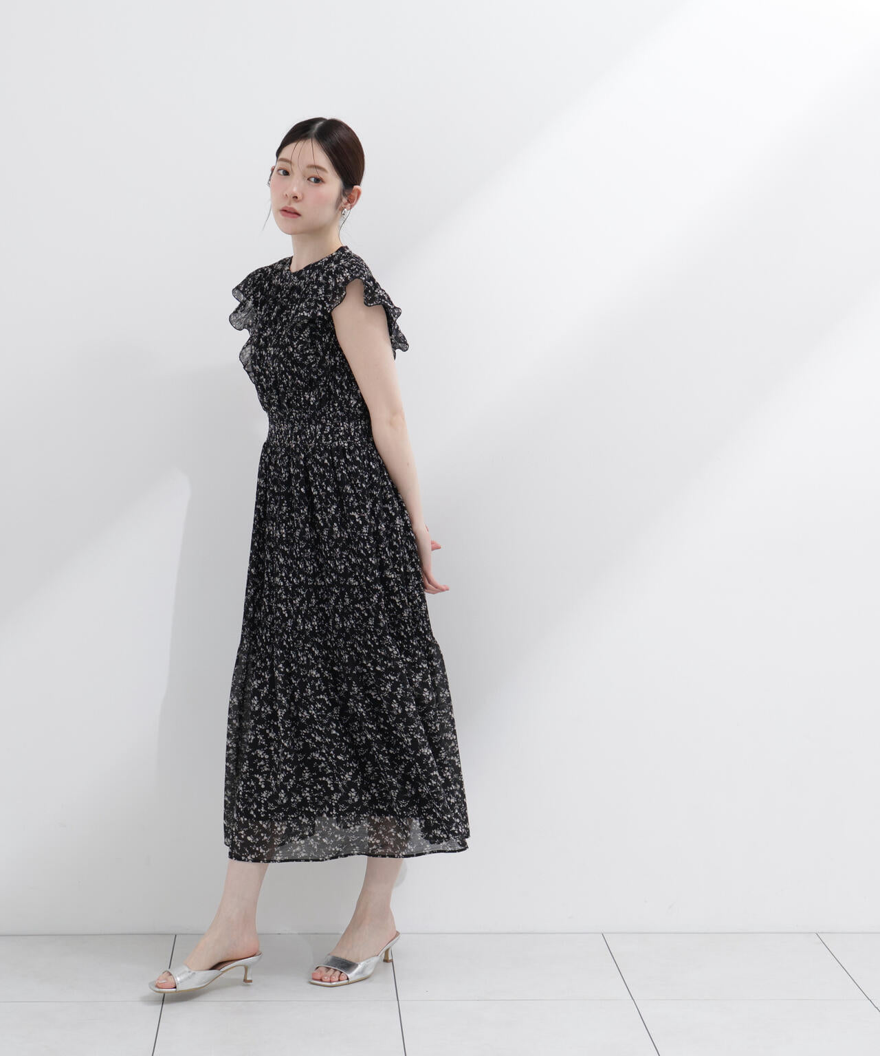 小花楊柳ロングワンピース | PROPORTION BODY DRESSING