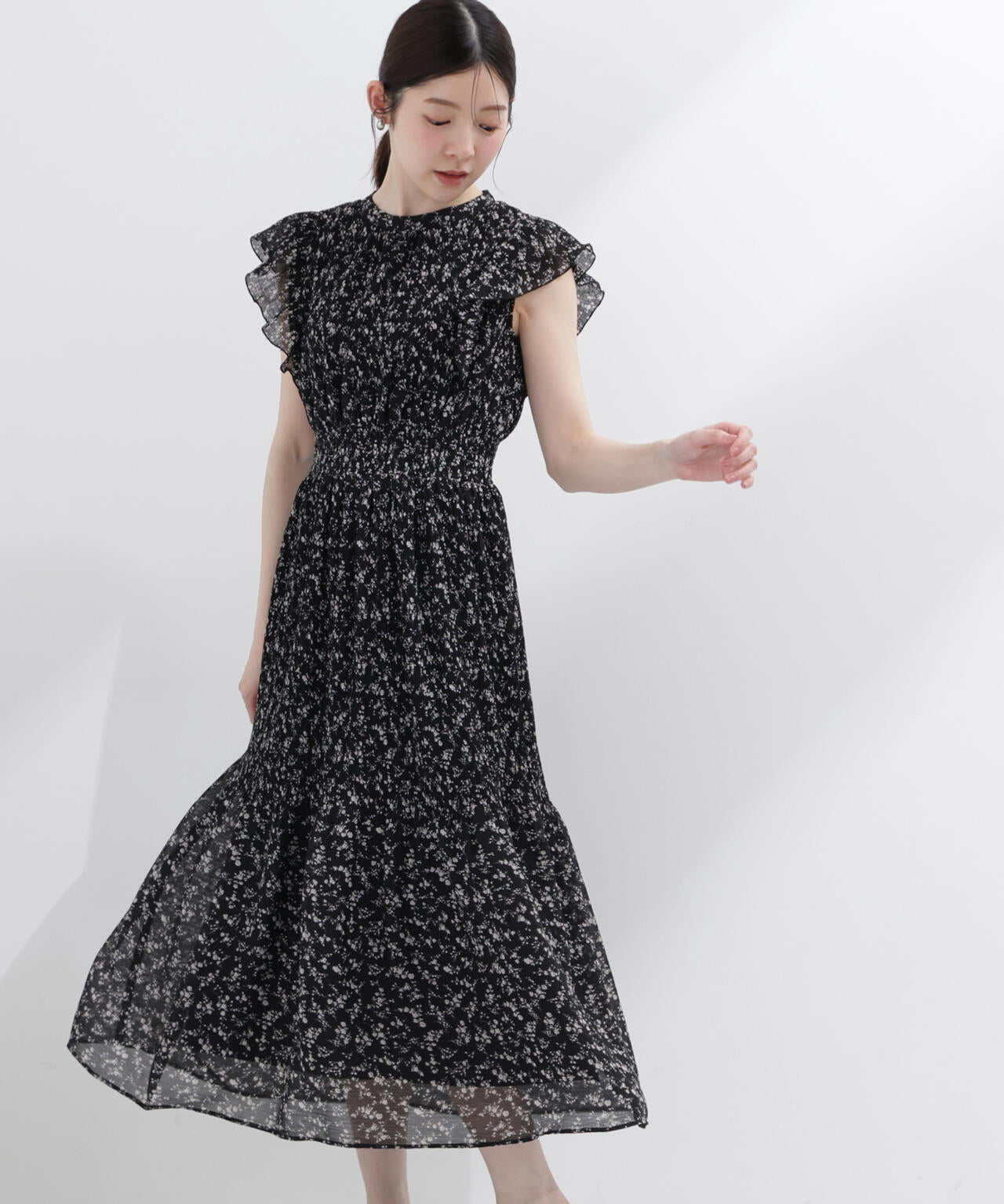 小花楊柳ロングワンピース | PROPORTION BODY DRESSING
