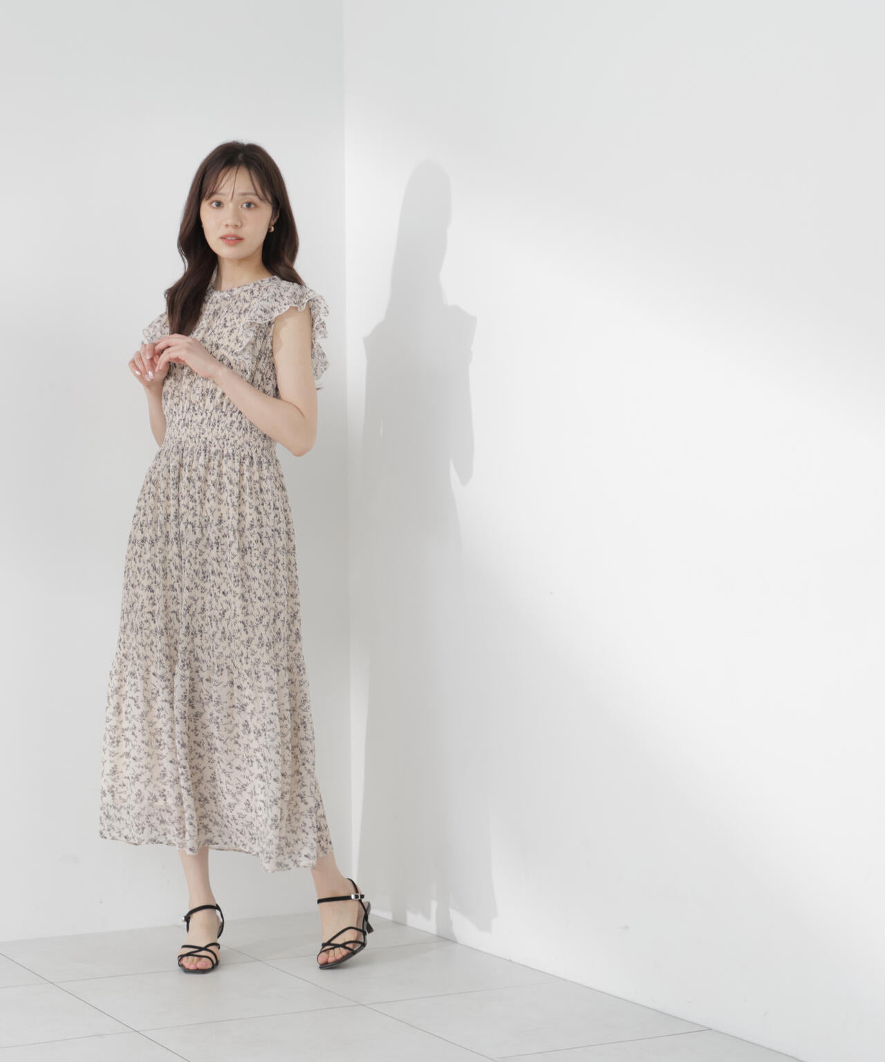 小花楊柳ロングワンピース | PROPORTION BODY DRESSING