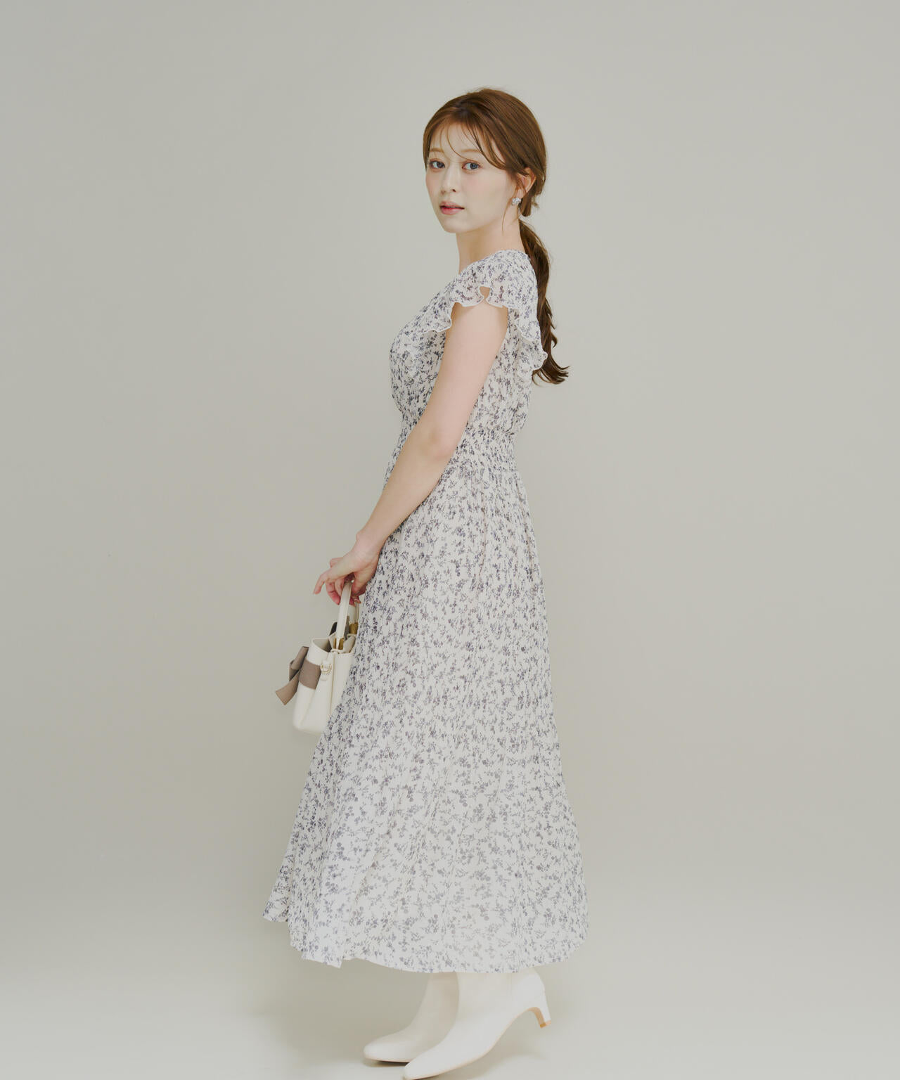 小花楊柳ロングワンピース | PROPORTION BODY DRESSING